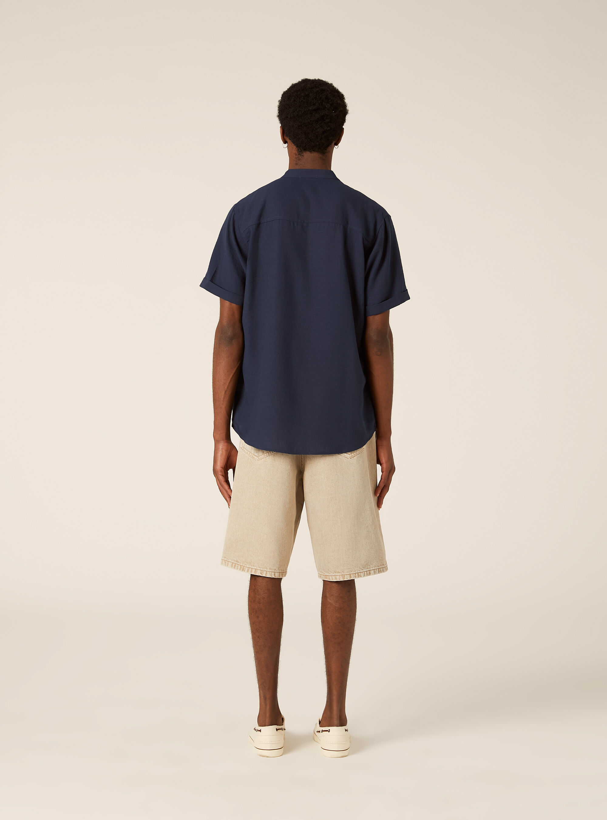Chemise avec col officier, NA2 NAVY MEDIUM