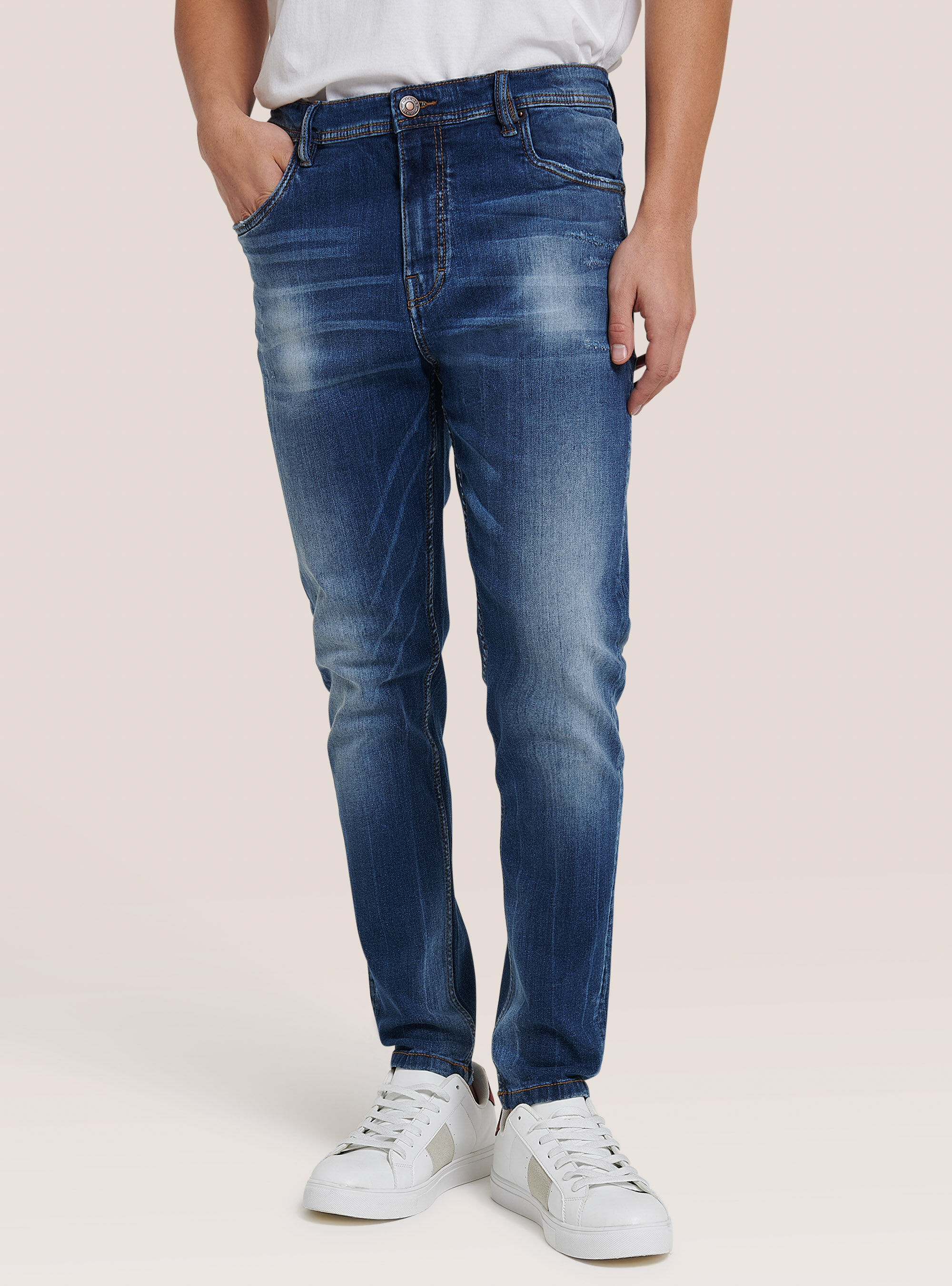 Jeans carrot fit in denim stretch | Alcott | Jeans Uomo