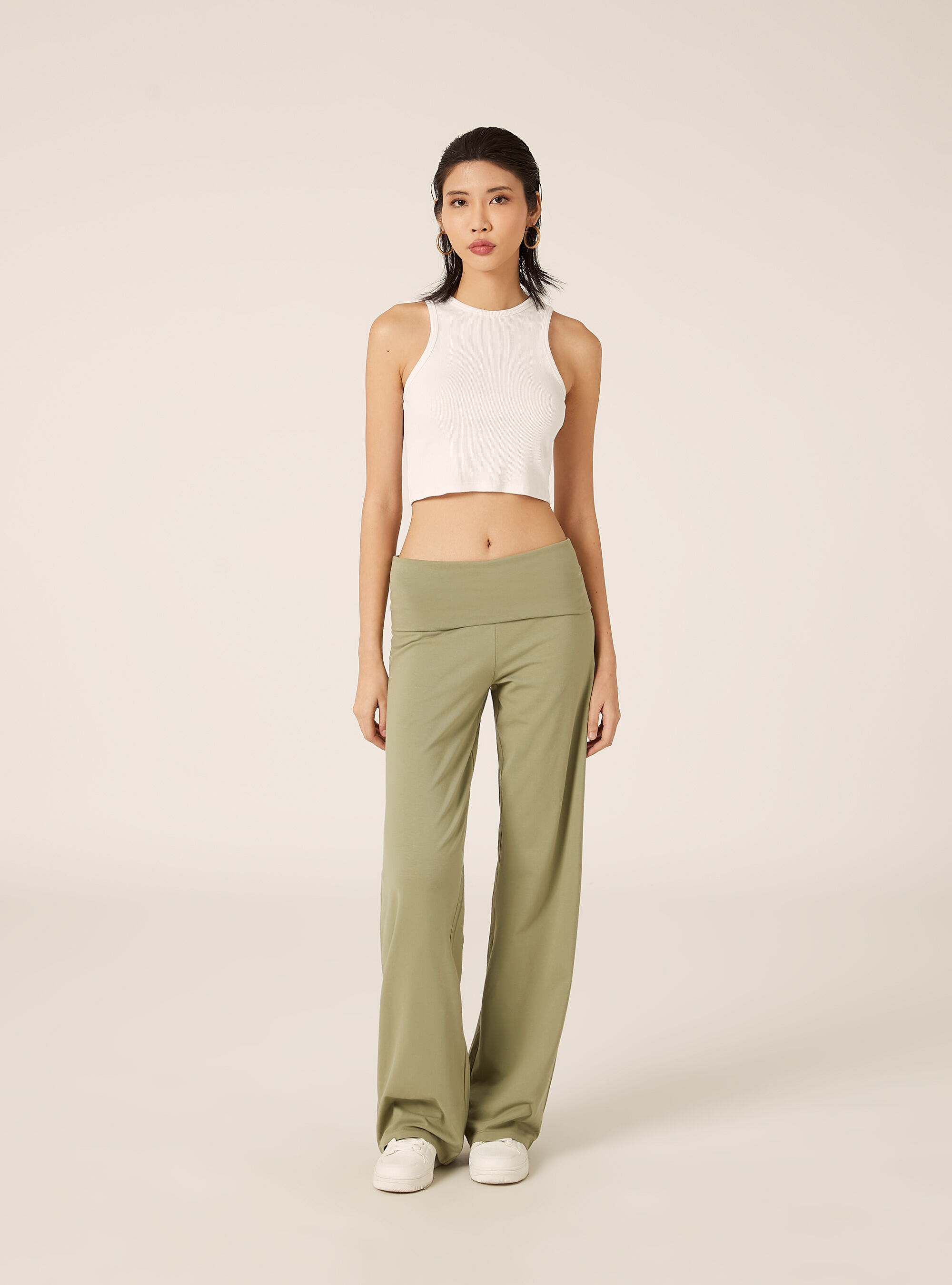 Leggings con vuelta en la cintura, KY2 KAKY MEDIUM