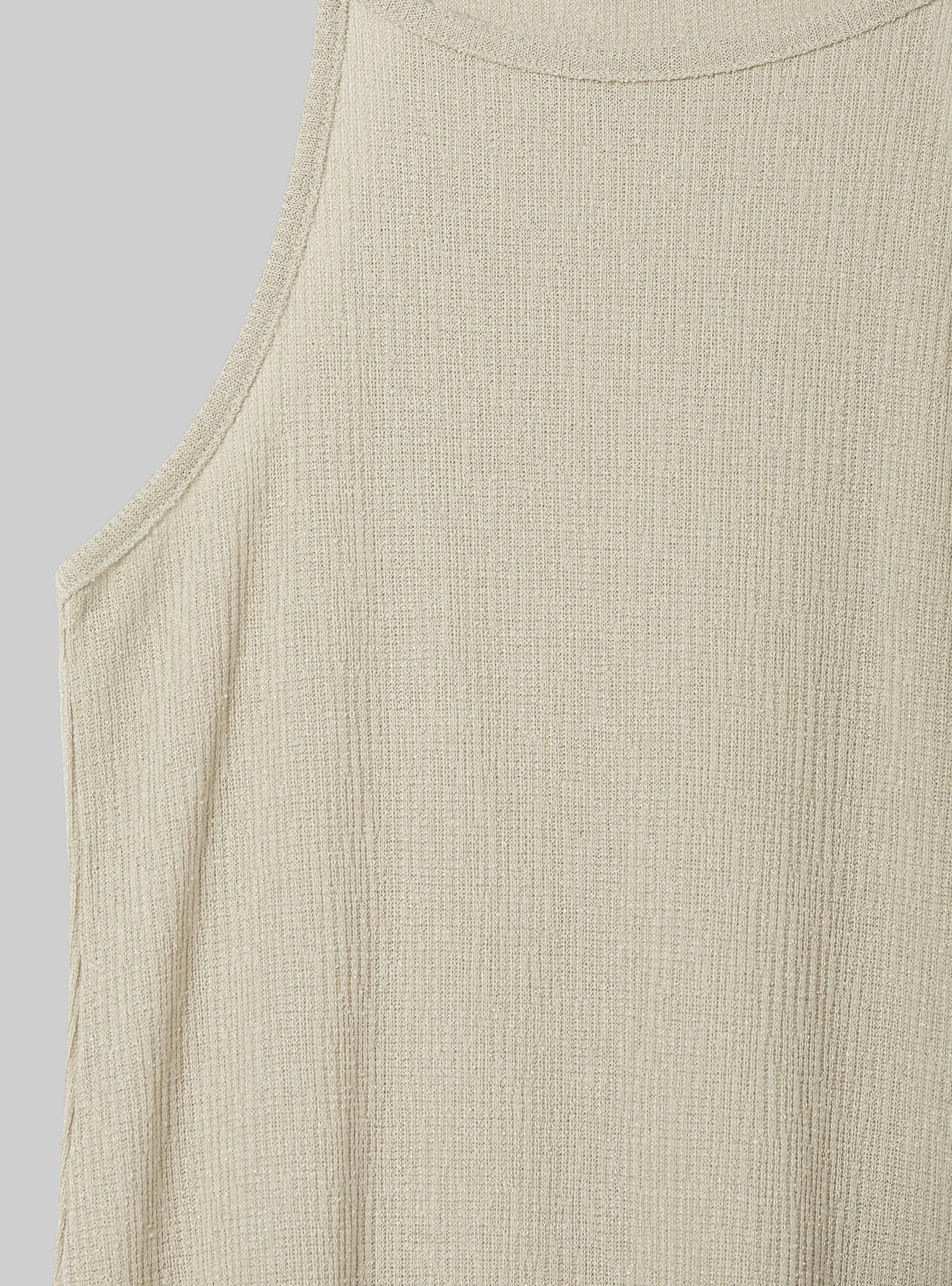 Midi dress with halter neckline, BG3 BEIGE LIGHT