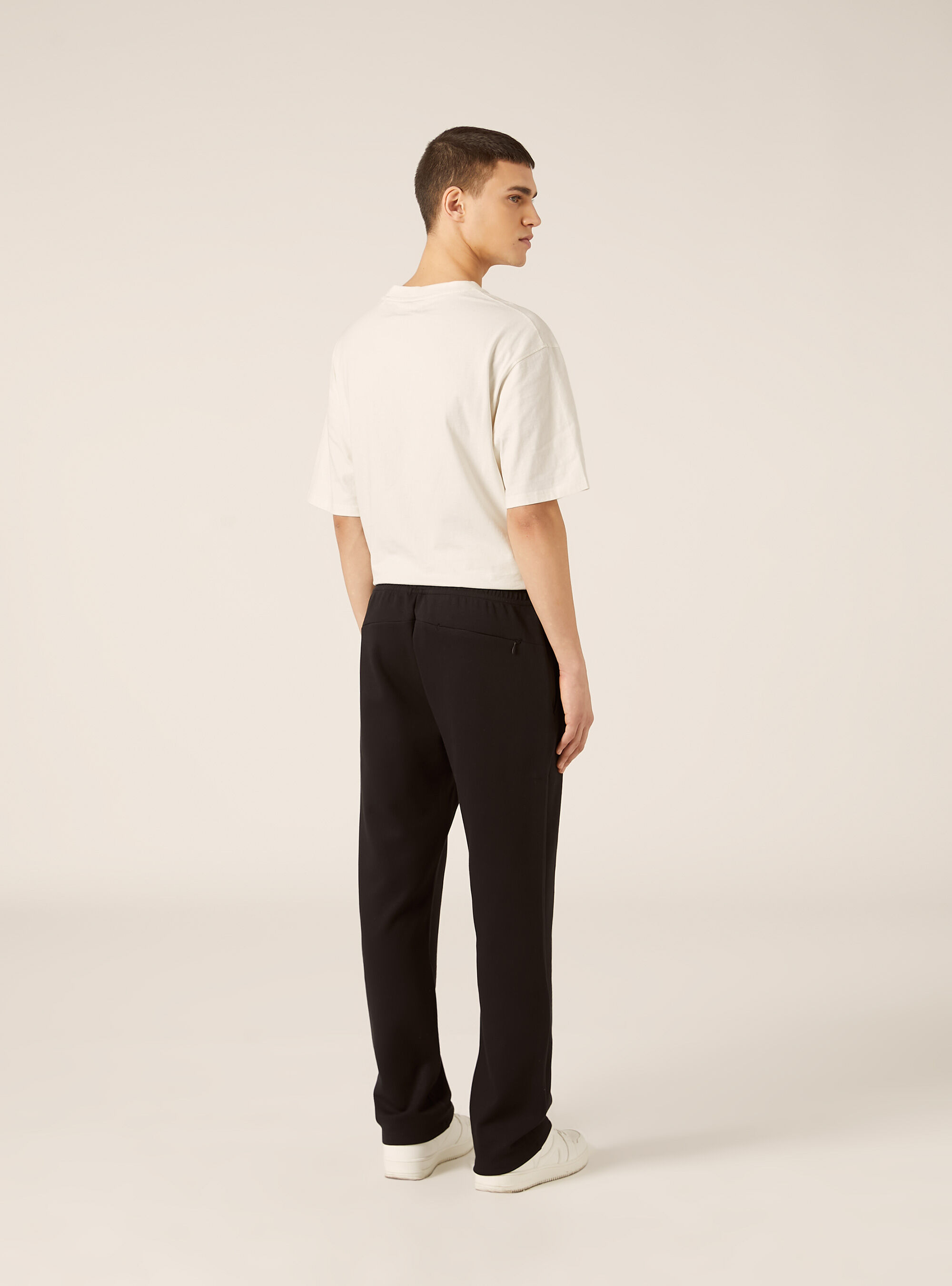 Pantaloni jogger tecnici soft touch, BK1 BLACK