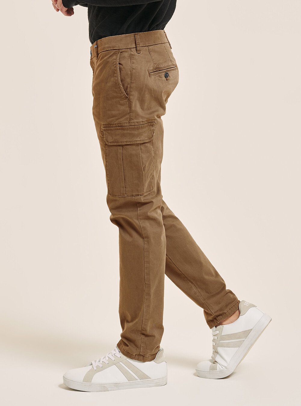INDICODE JEANS INMAURICIO - Pantaloni cargo - fog/beige INDICODE JEANS INMAURICIO - Pantaloni cargo - fog/beige