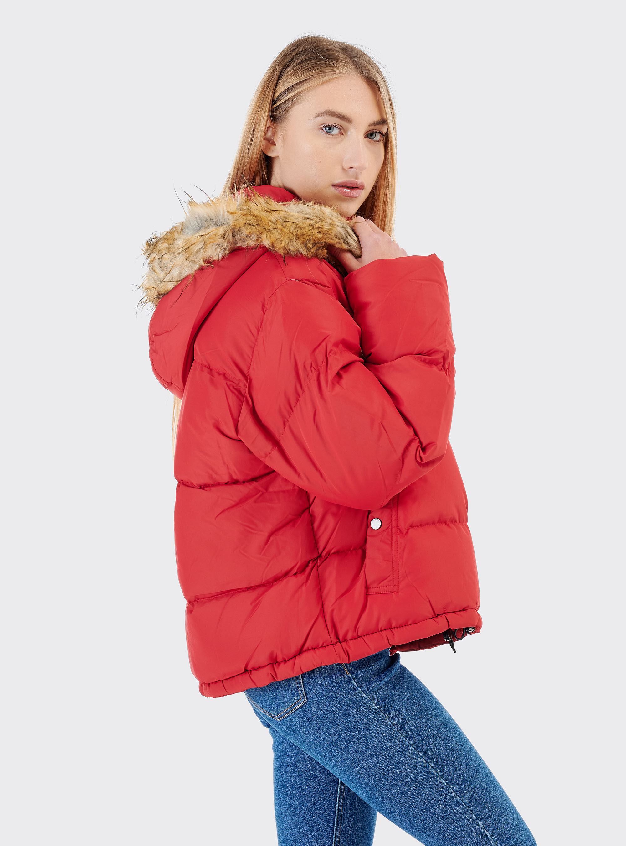 Puffa jacket, RED