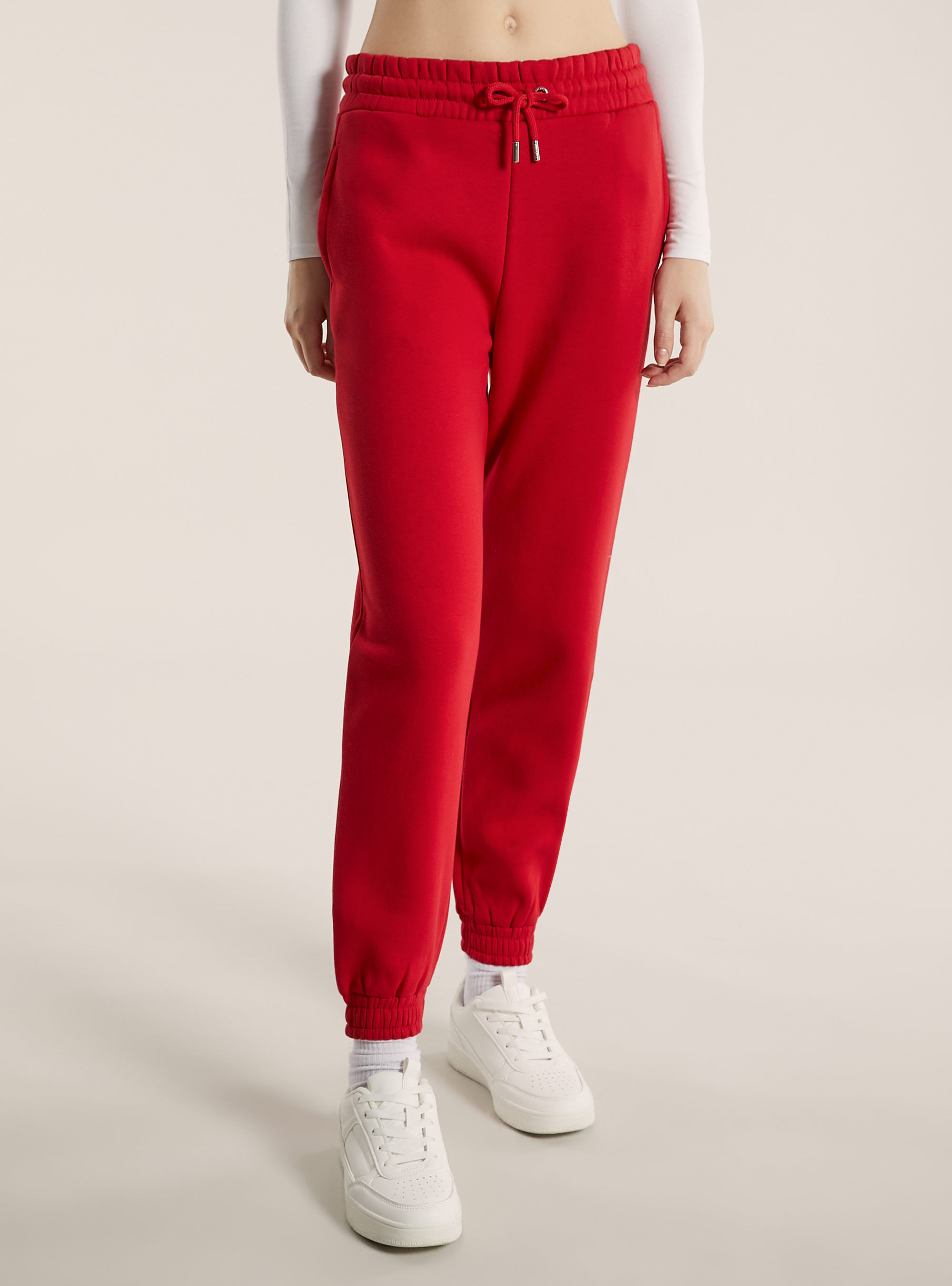 Pantal&oacute;n jogger de felpa, RD2 RED MEDIUM
