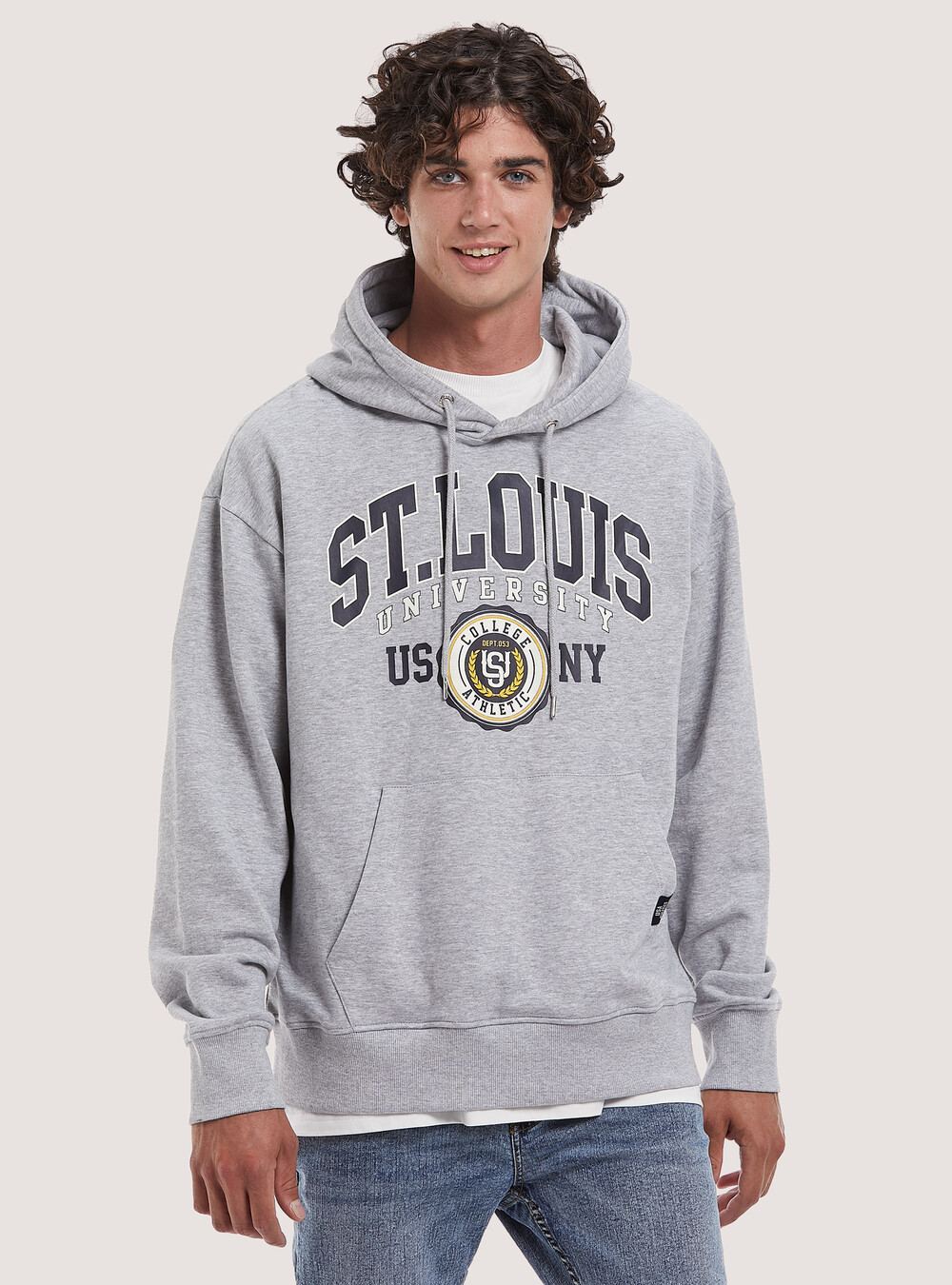 GAP LOGO POLAR - Sweat à capuche - grey heather/gris GAP LOGO POLAR - Sweat à capuche - grey heather/gris