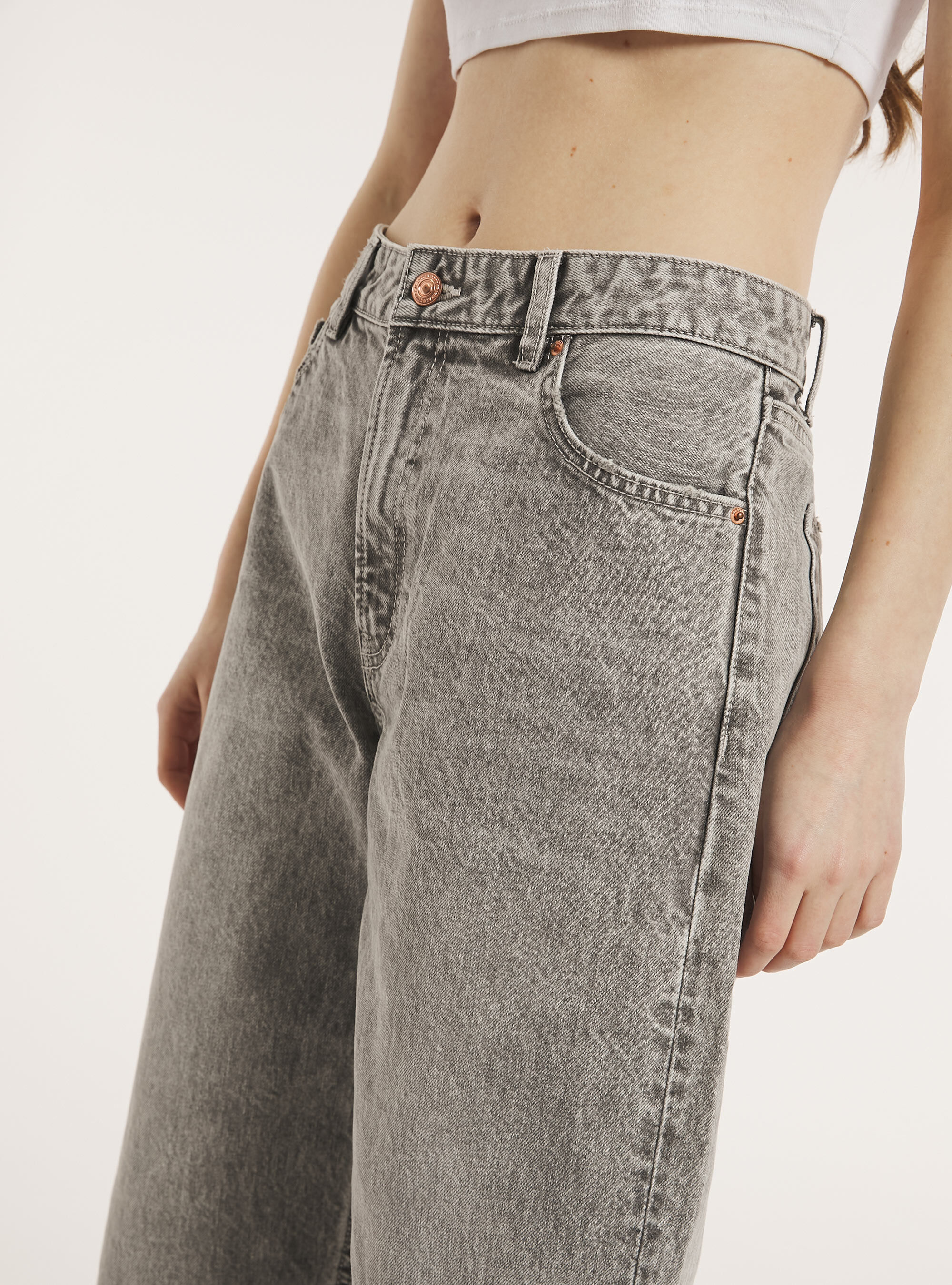 Loose straight fit jeans, D00G GREY