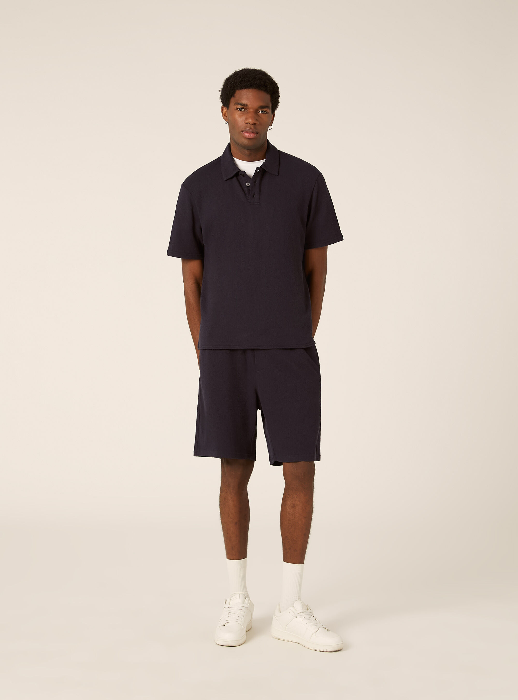 Polo effetto maglia regular fit