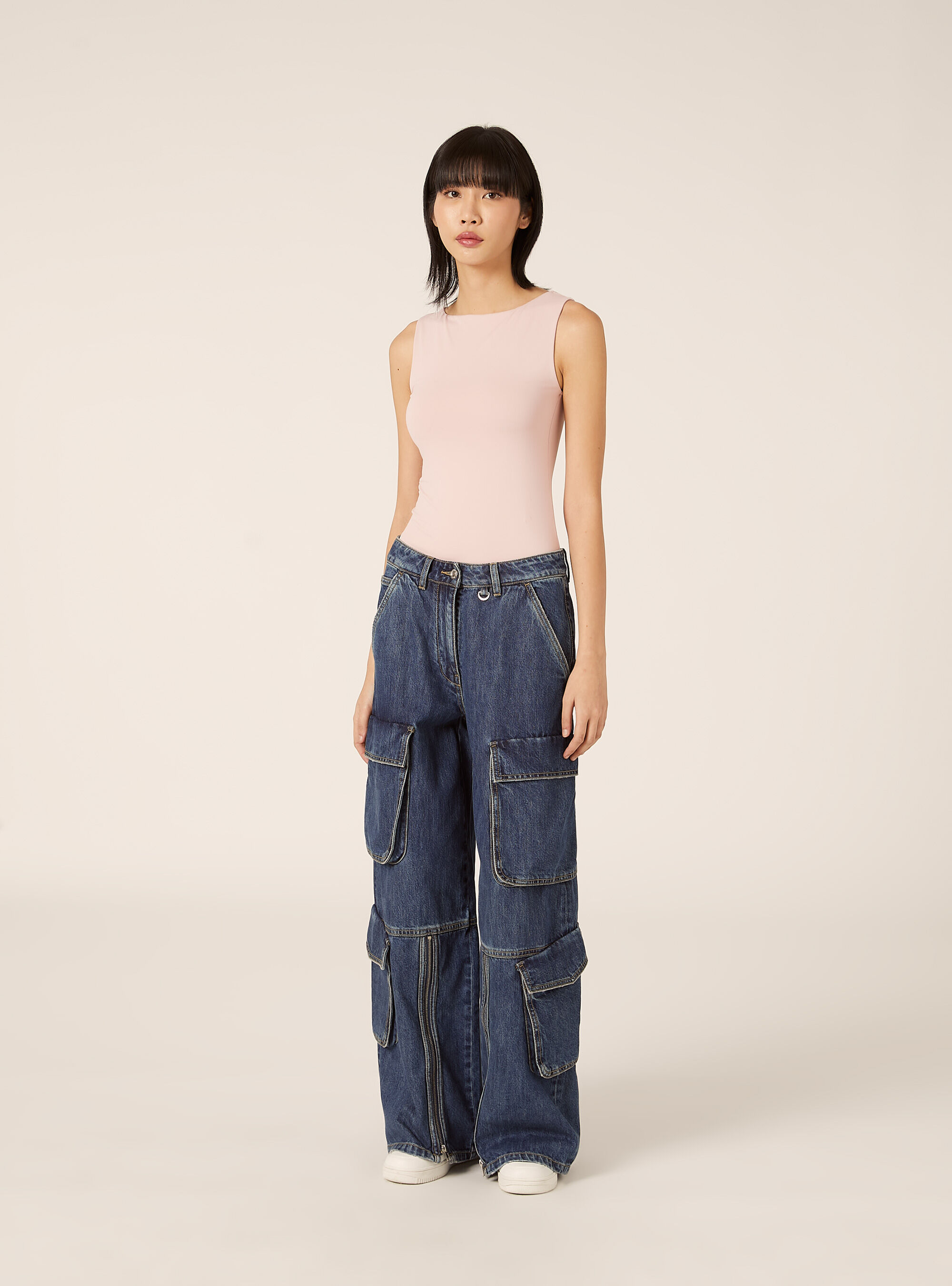 Body con scollo a barchetta