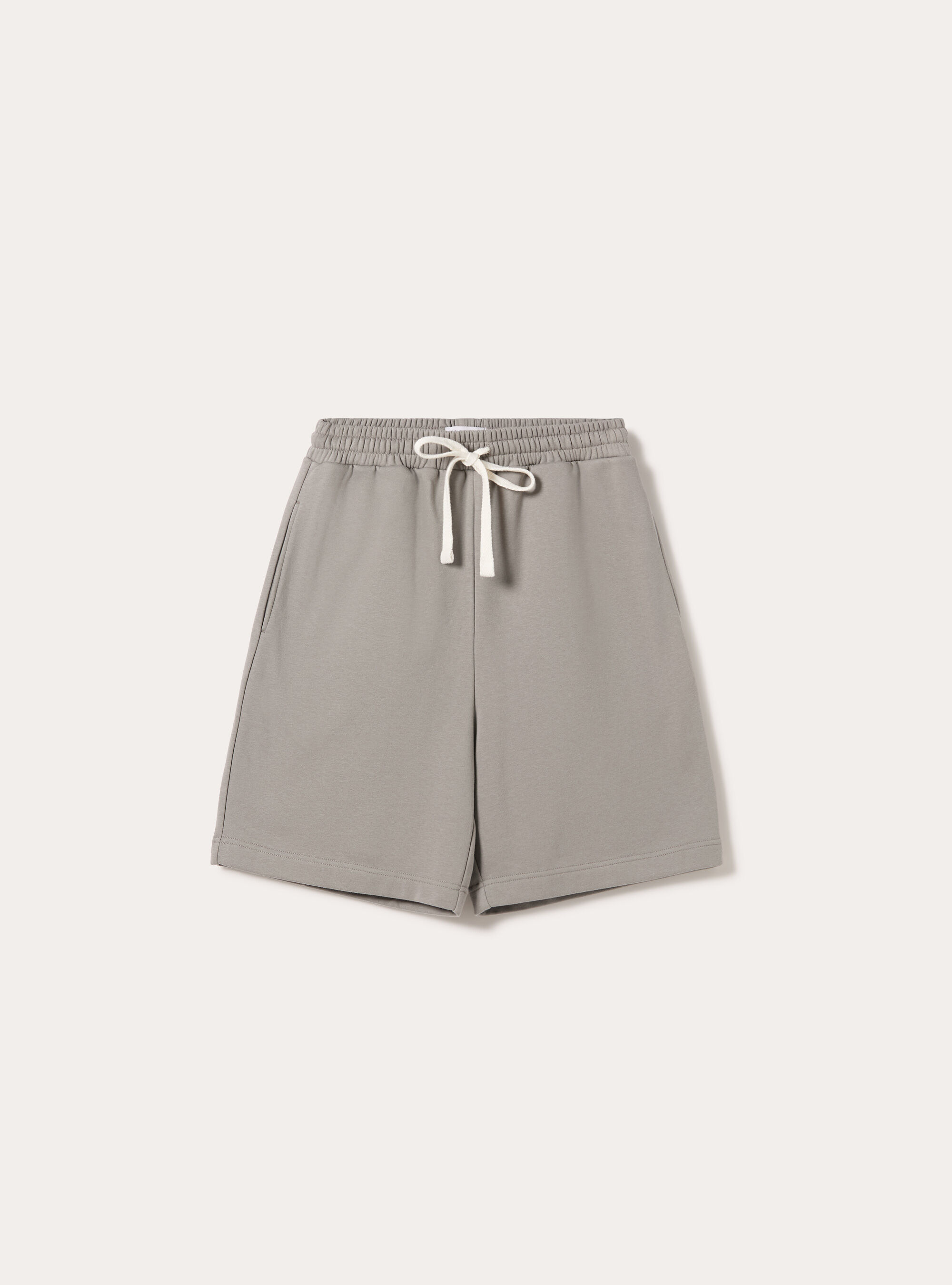 Bermuda  basico in felpa, GY2 GREY MEDIUM