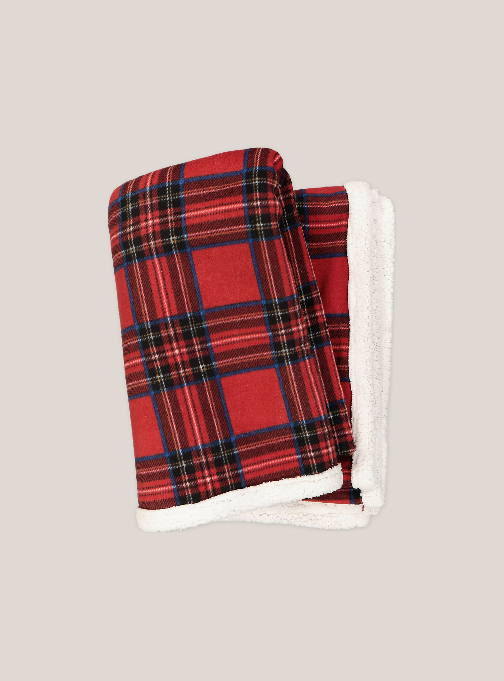 Plaid double face a quadri