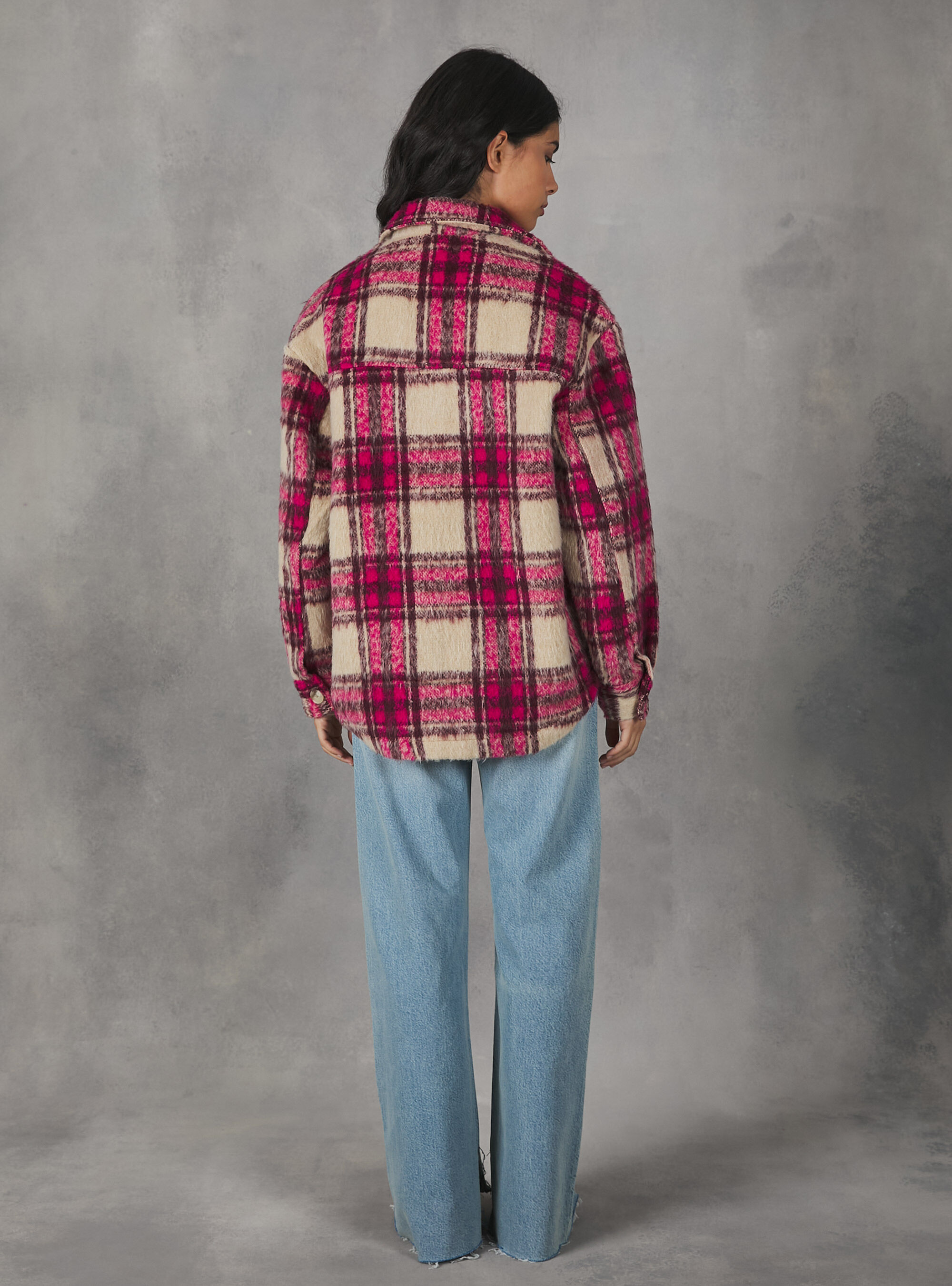 Camicia oversize quadri outlet