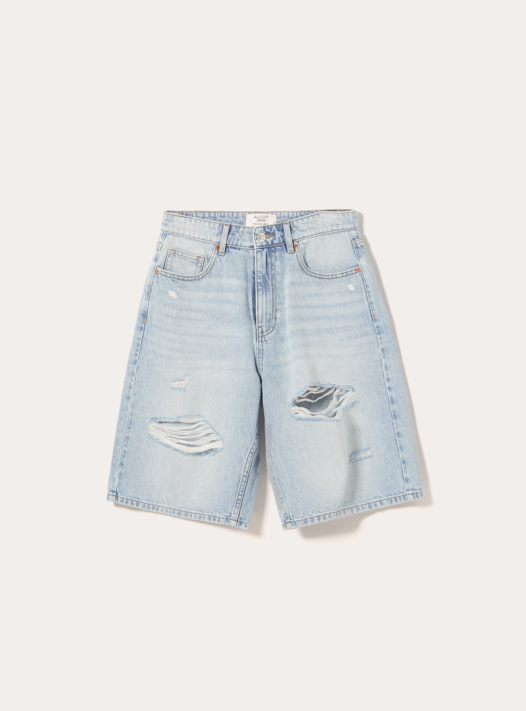 デニム・ジーパン Chloe Denim Bermuda Shorts CHLOÉ Two-tone Denim Bermuda Shorts Chloe