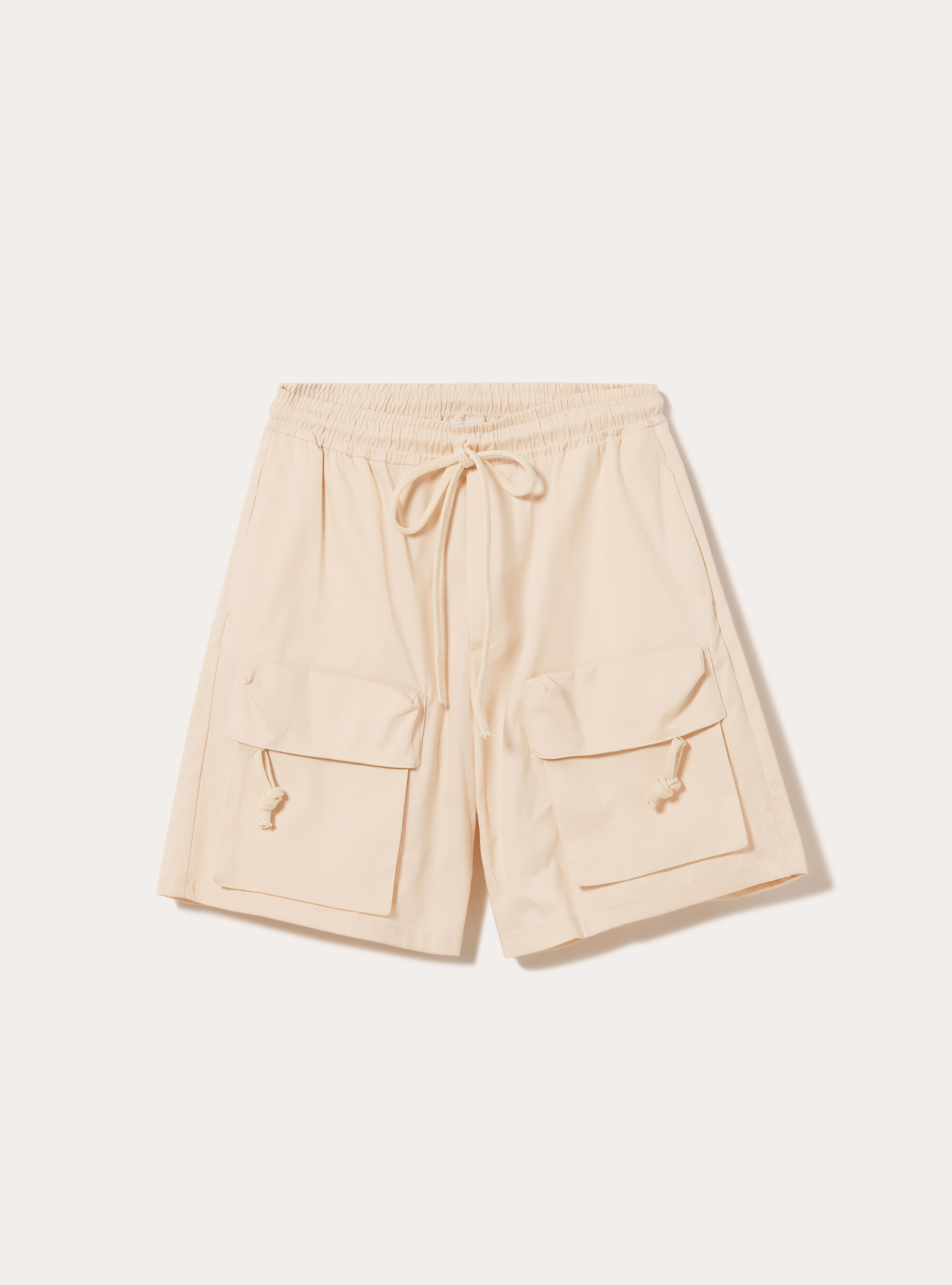 Cotton cargo bermuda shorts, CR3 CREAM LIGHT