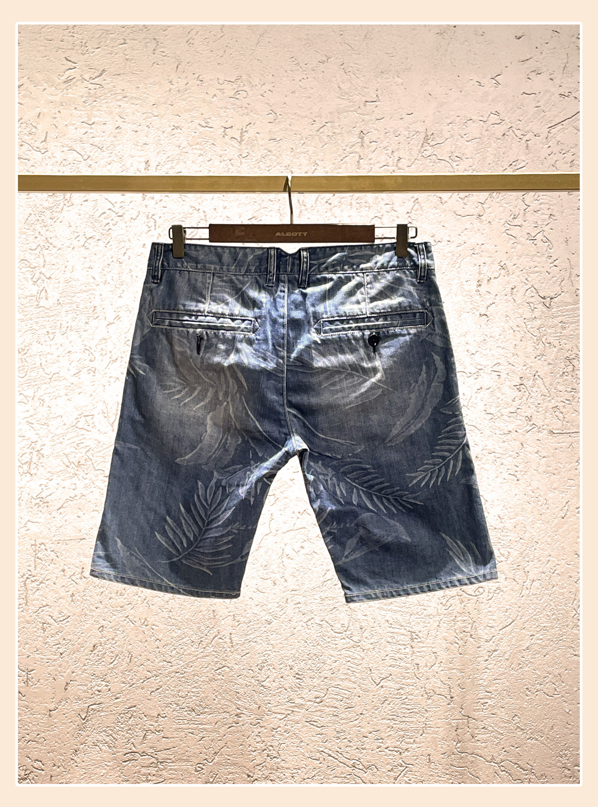 Bermuda in denim stampati