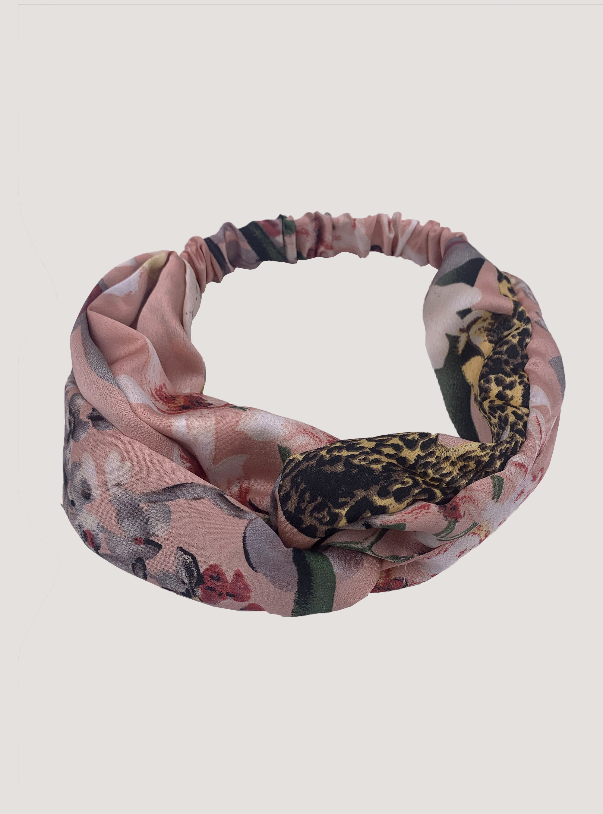 Fascia per capelli a fantasia, FLOWER PINK