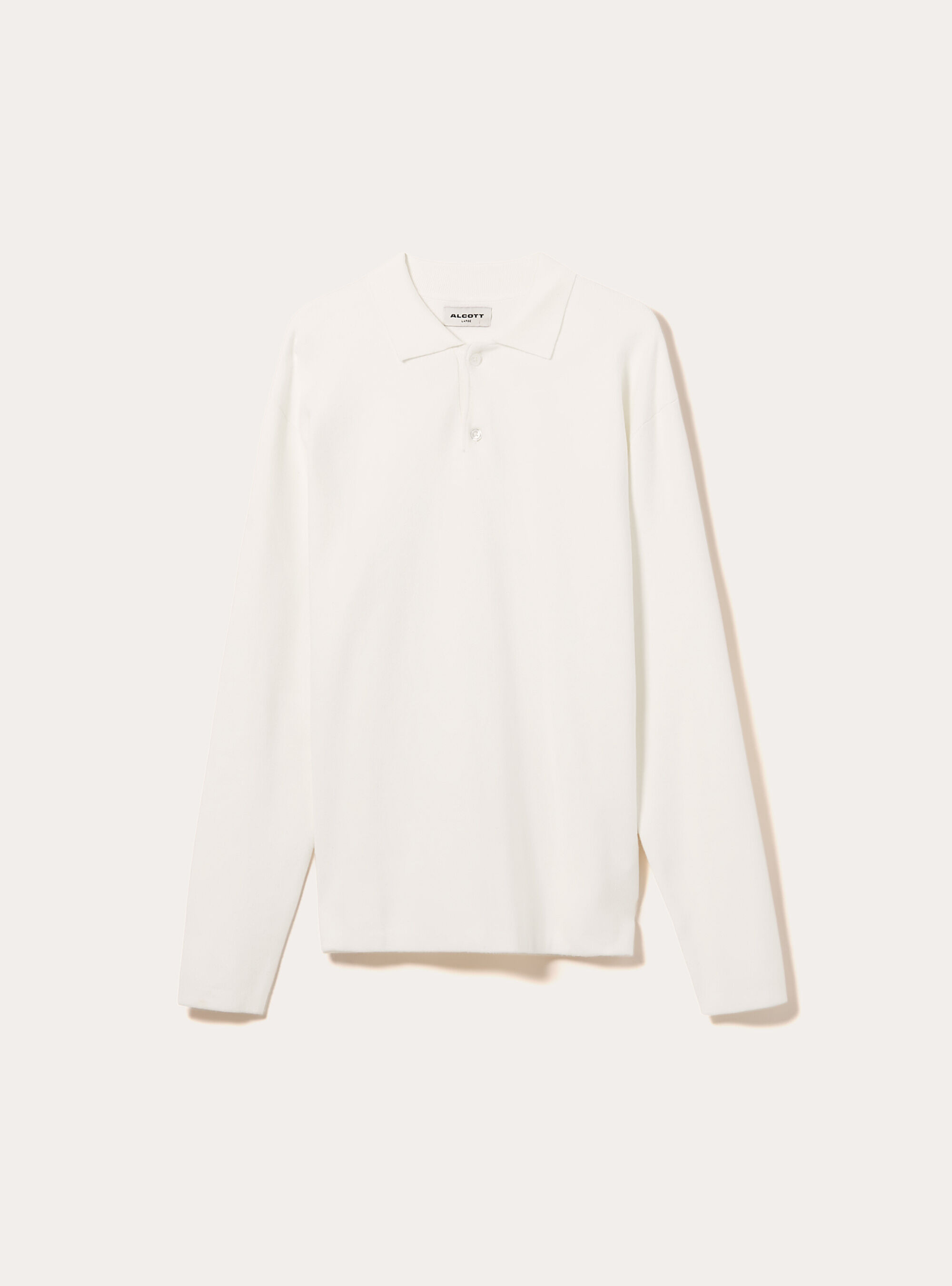 Polohemd aus weichem Strick, WH2 WHITE