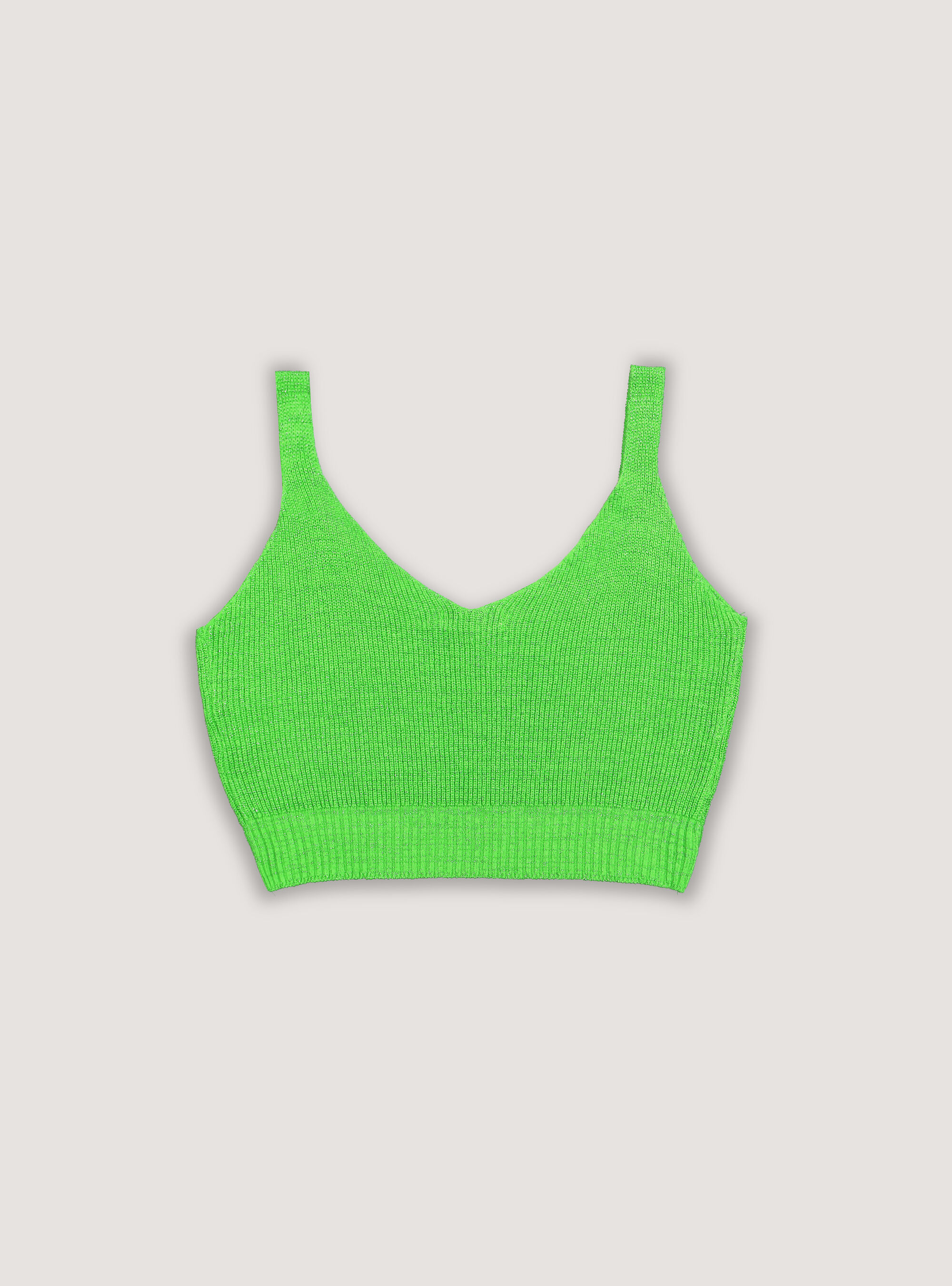 Top court en maille lurex, GN1 DARK GREEN