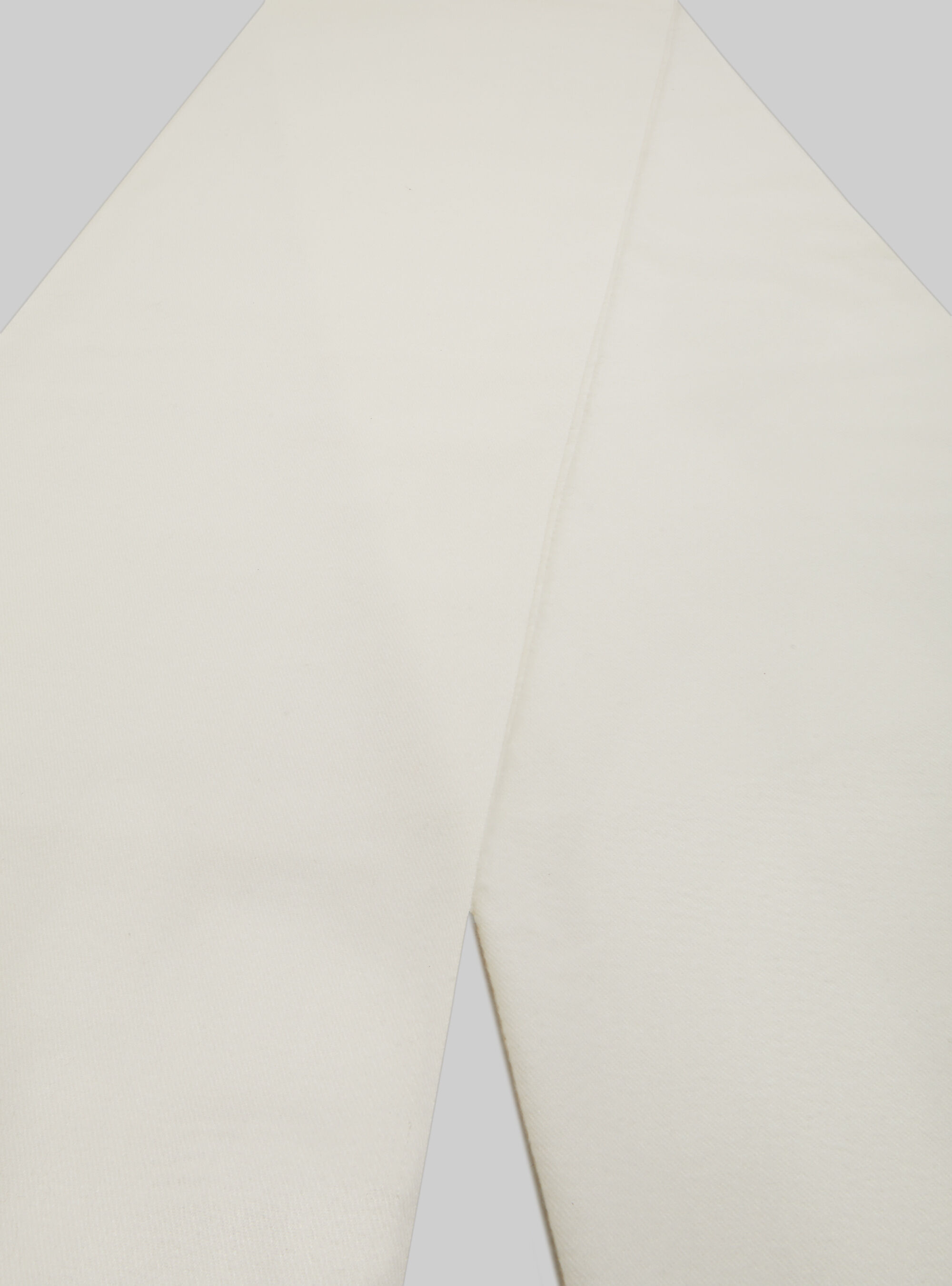 &Eacute;charpe unie avec franges, MWH1 WHITE MEL DARK