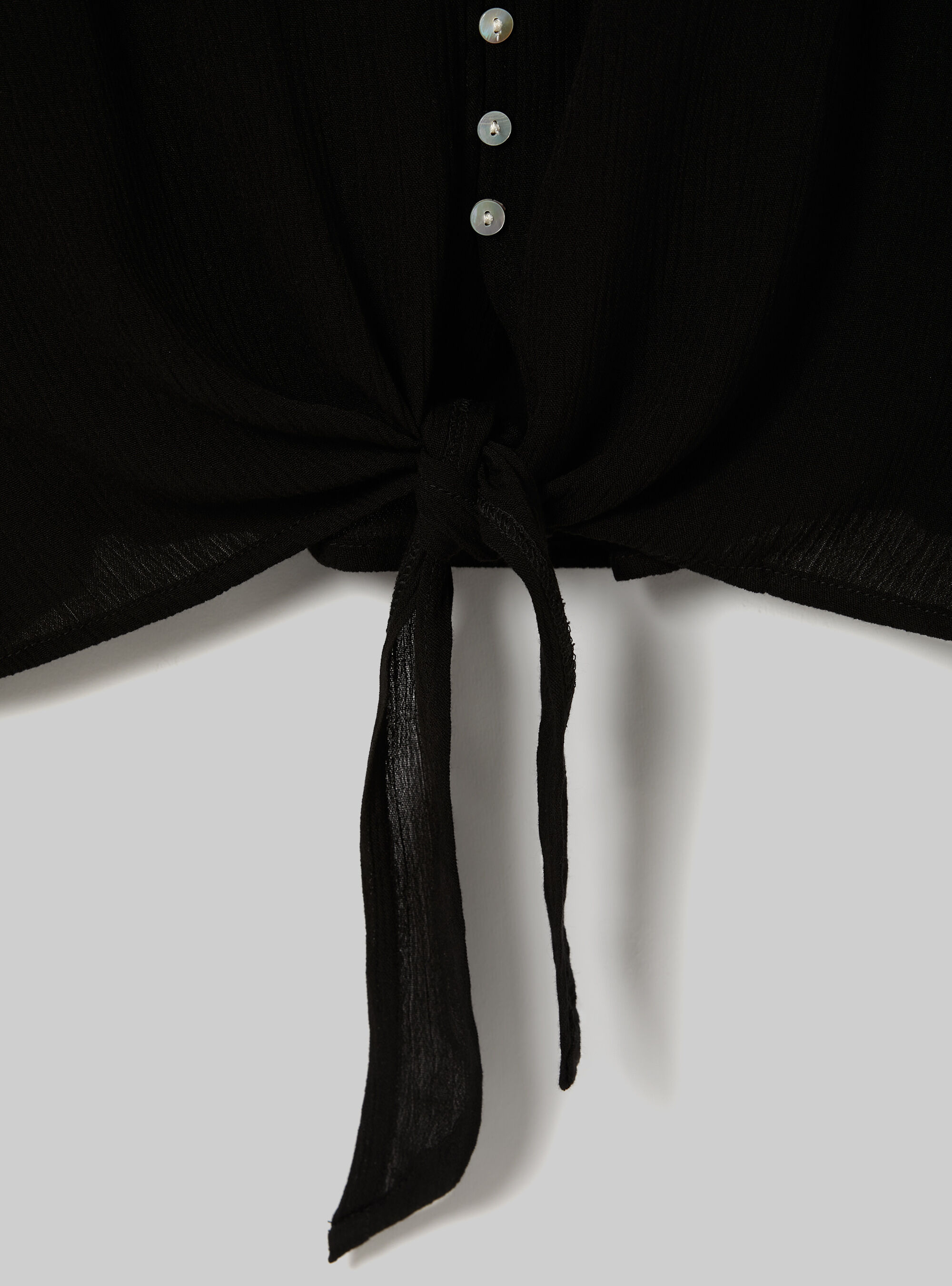 Top Scollo A V Con Pizzo - Scollo A V - Senza Maniche - Crema - DONNA - Foto 6