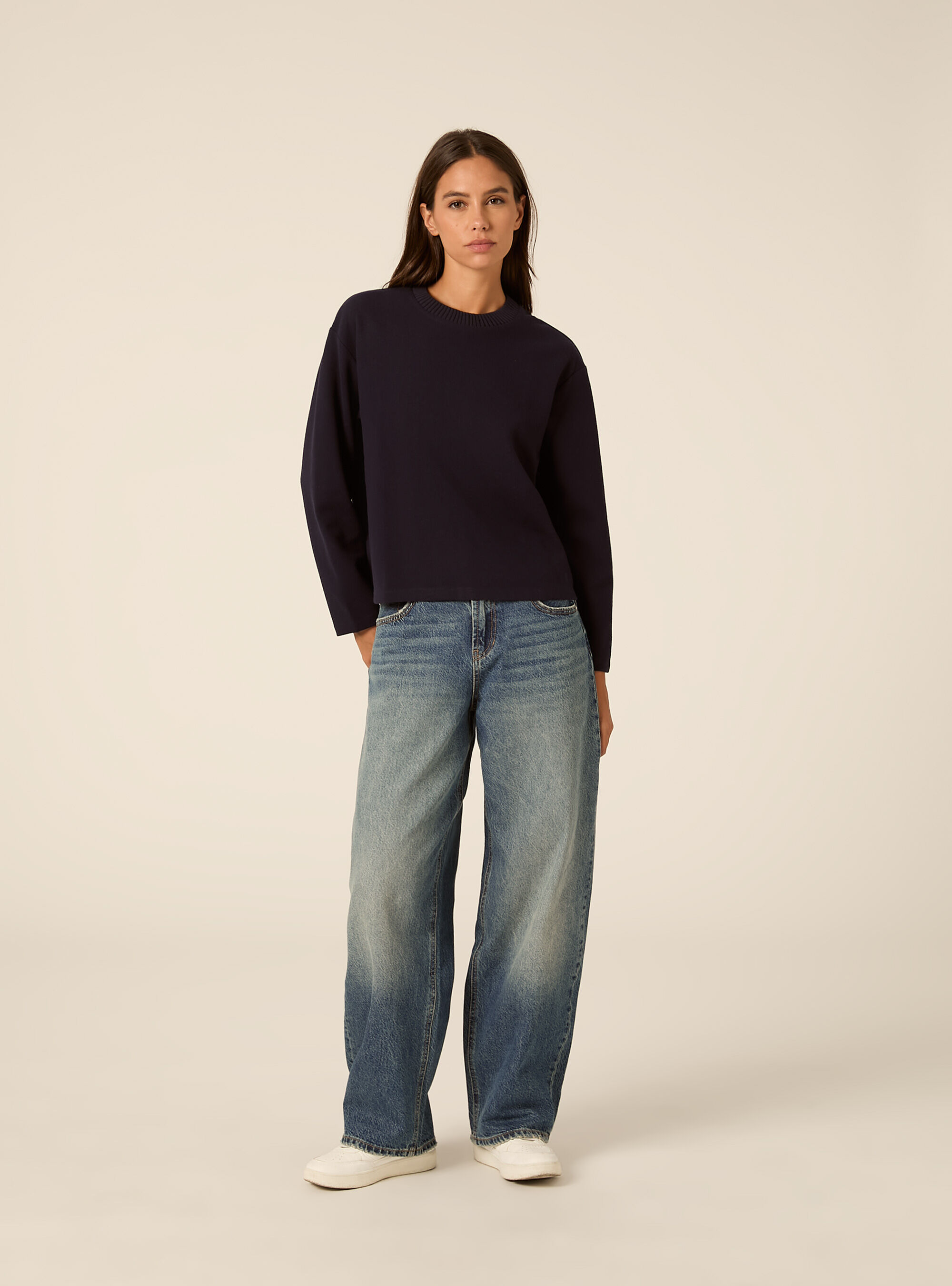 Maglia collo rotondo, NA1 NAVY DARK