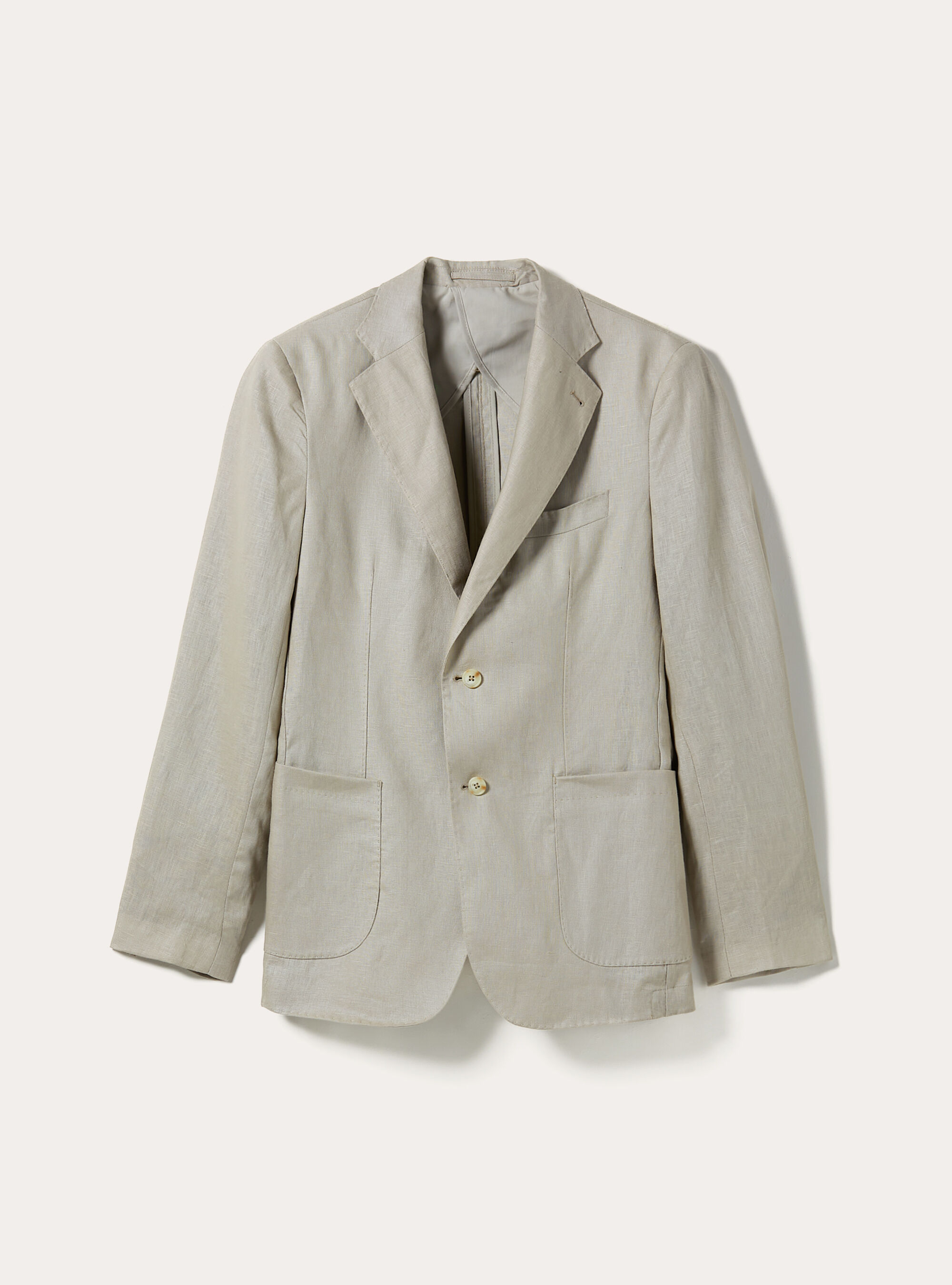 Pure Linen Jacket, BG3 BEIGE LIGHT