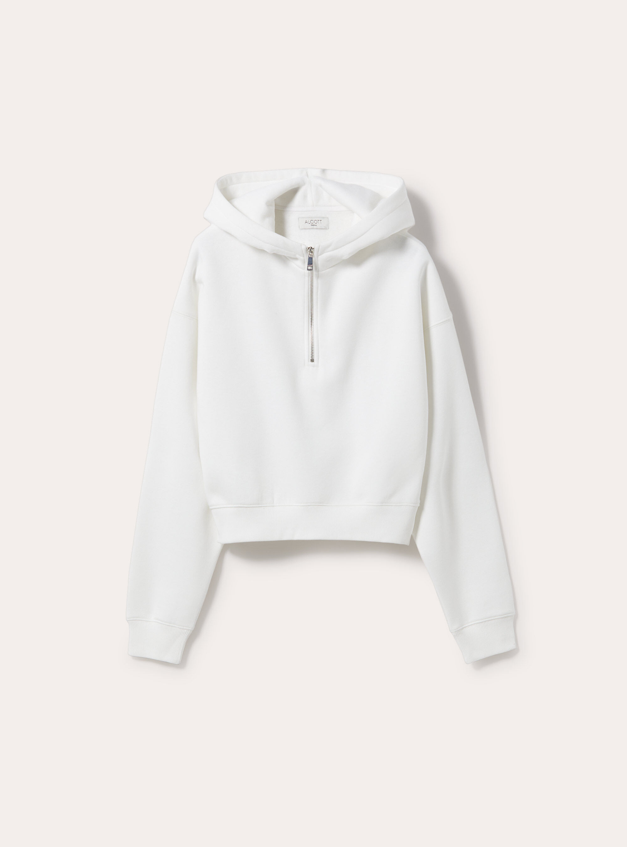 Felpa cropped con mezza zip e cappuccio Alcott Felpe Donna