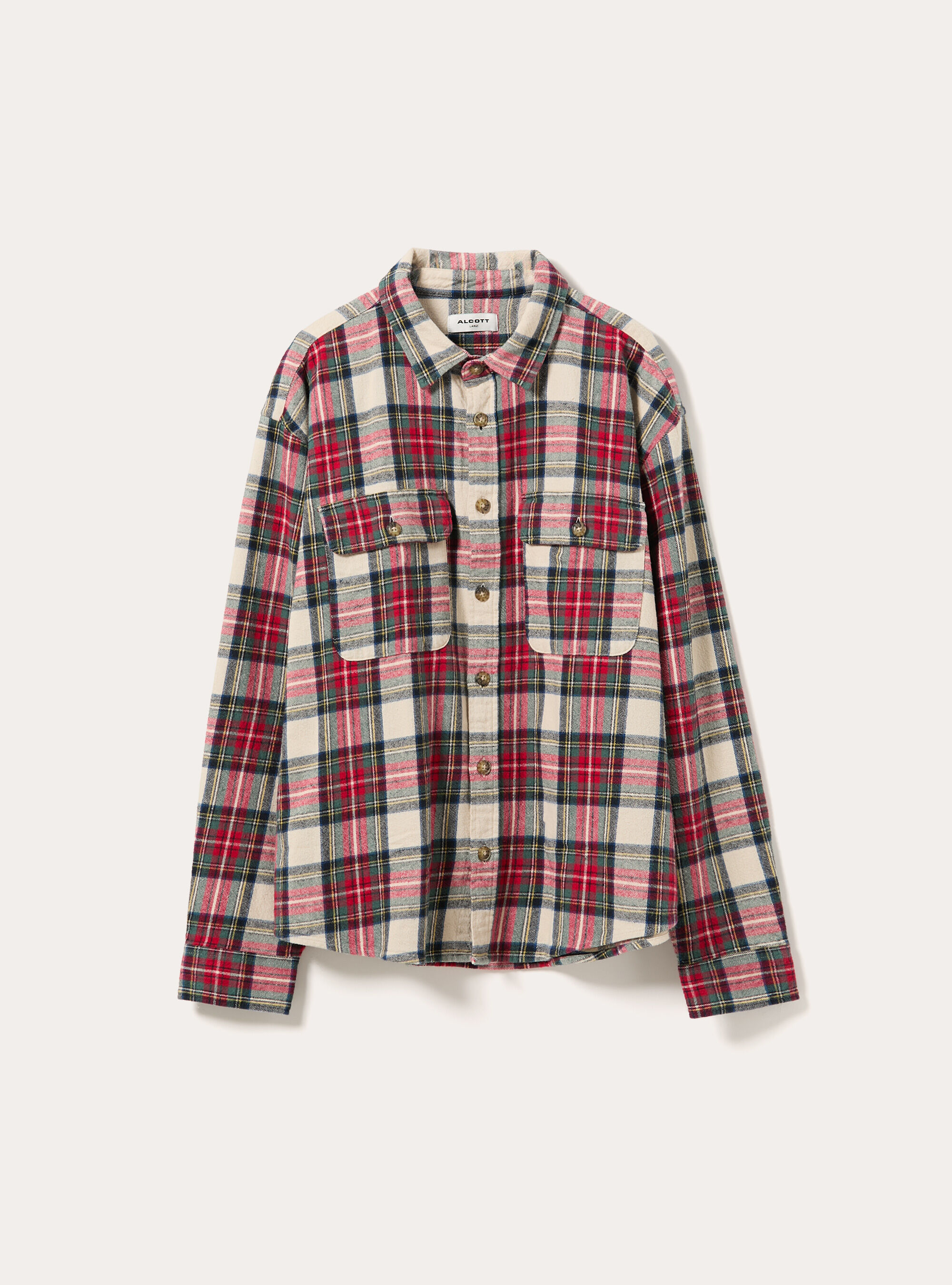 Camicia flanella quadri, WH2 WHITE