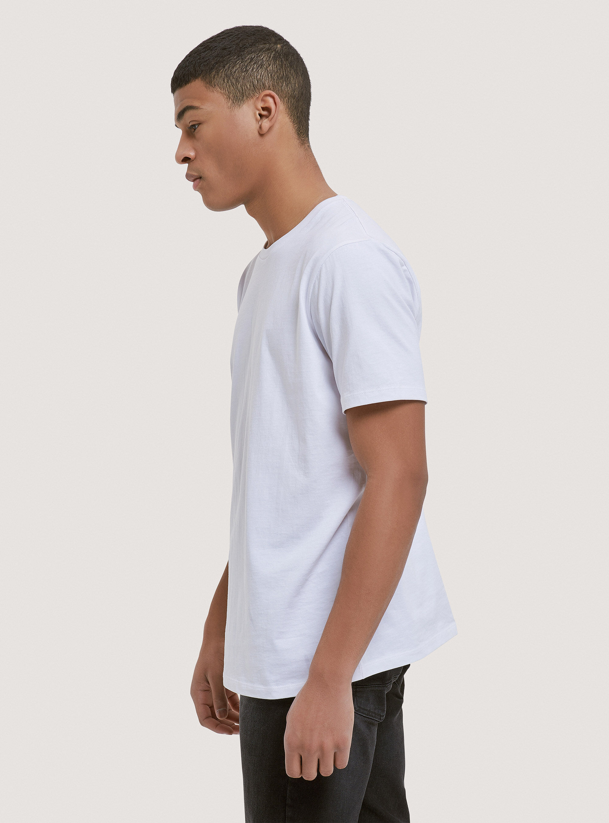 Crew-neck cotton t-shirt, WH1 OFF WHITE