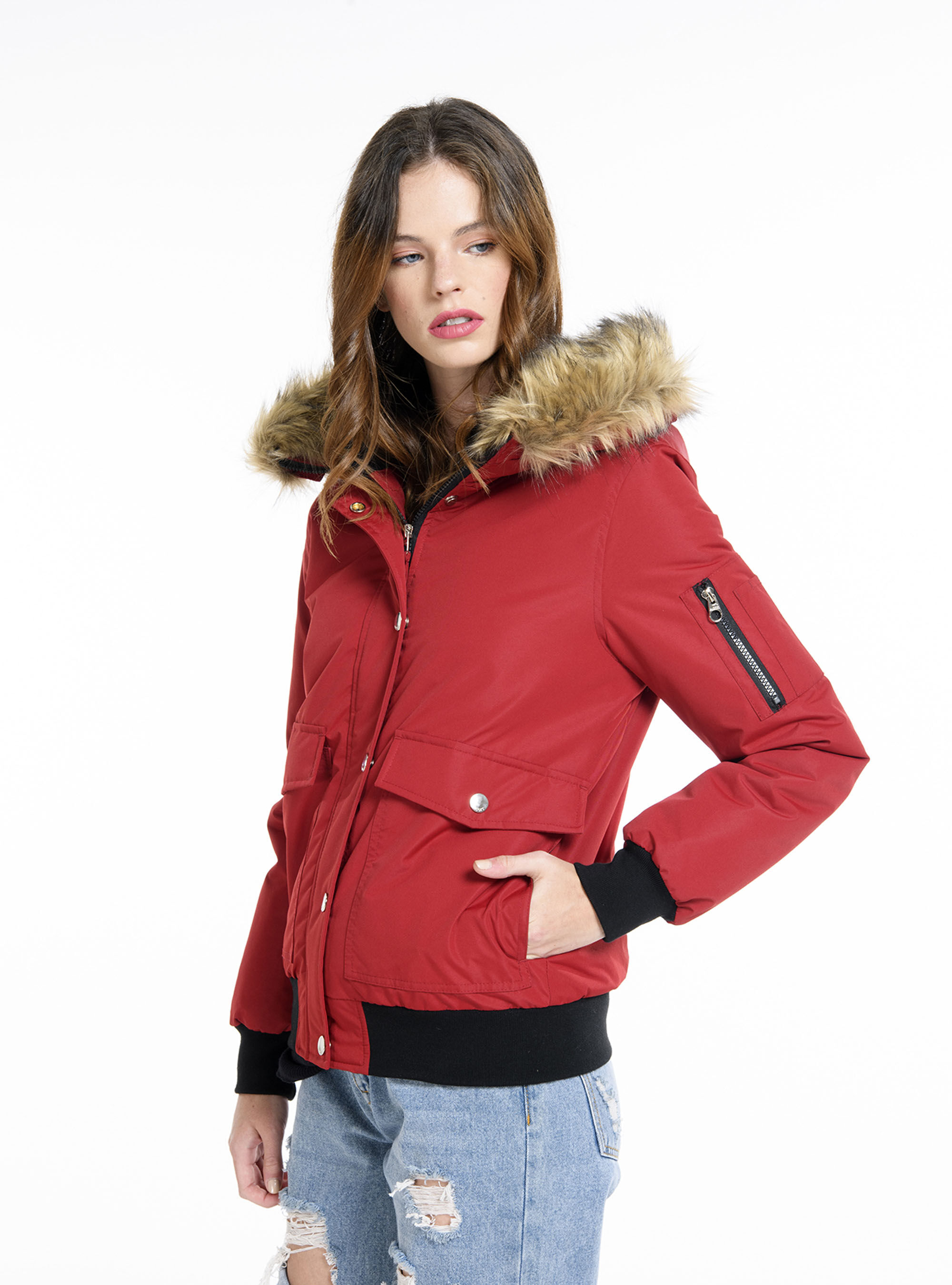 Bomber tecnico donna, C350 RED