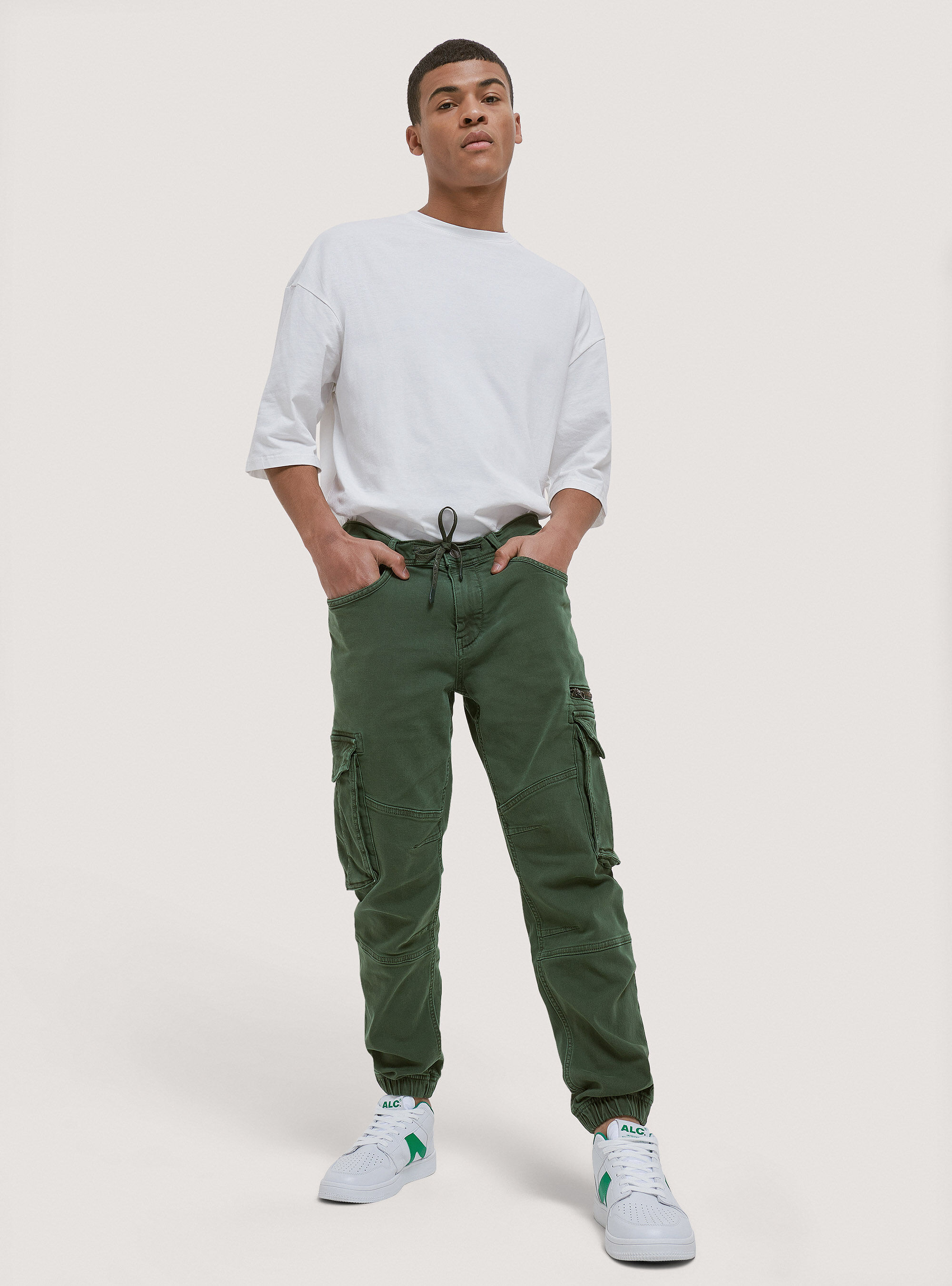 Pantalon cargo avec chaine deals