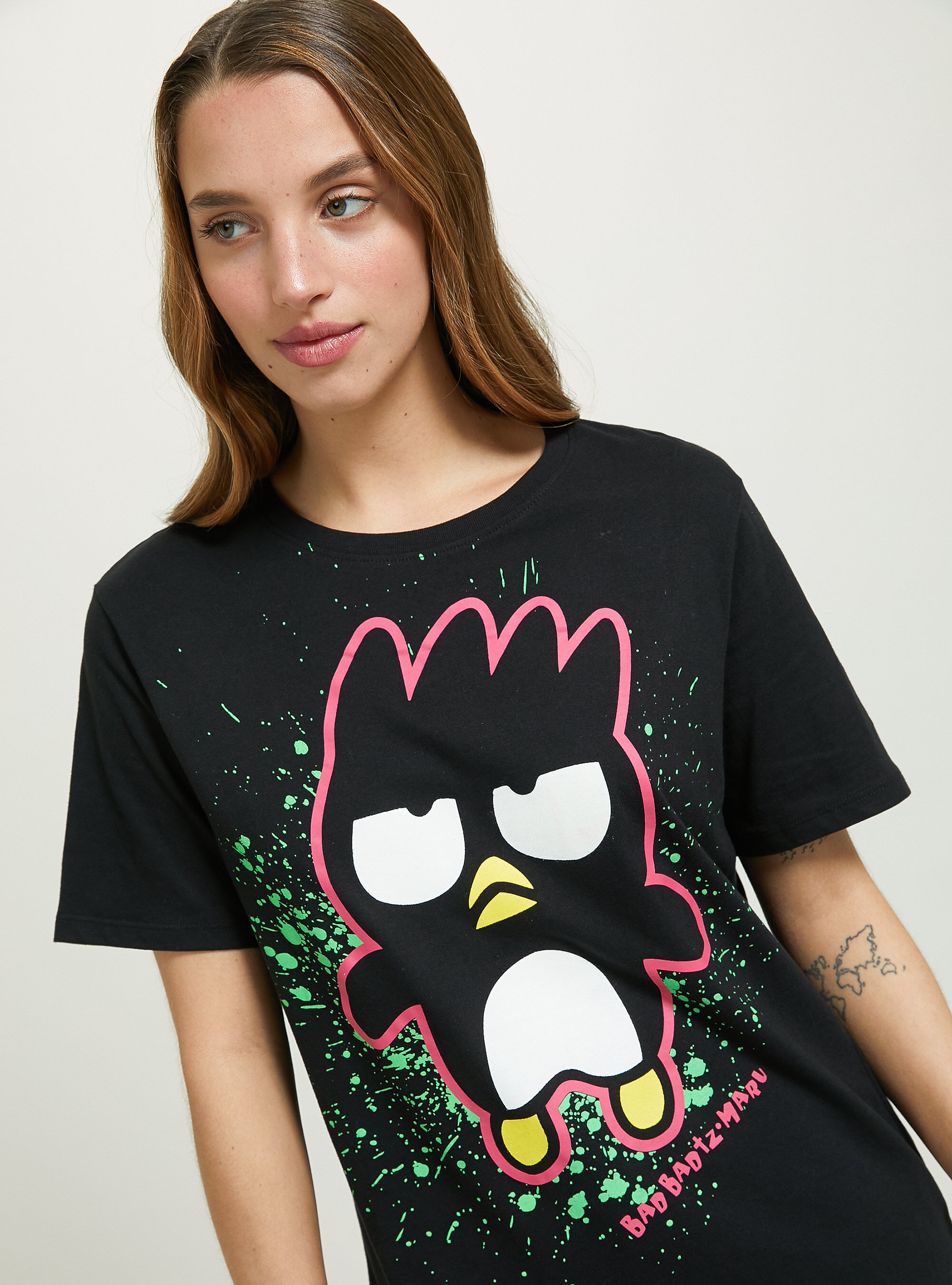 Badtz-Maru / Alcott T-shirt, BK1 BLACK