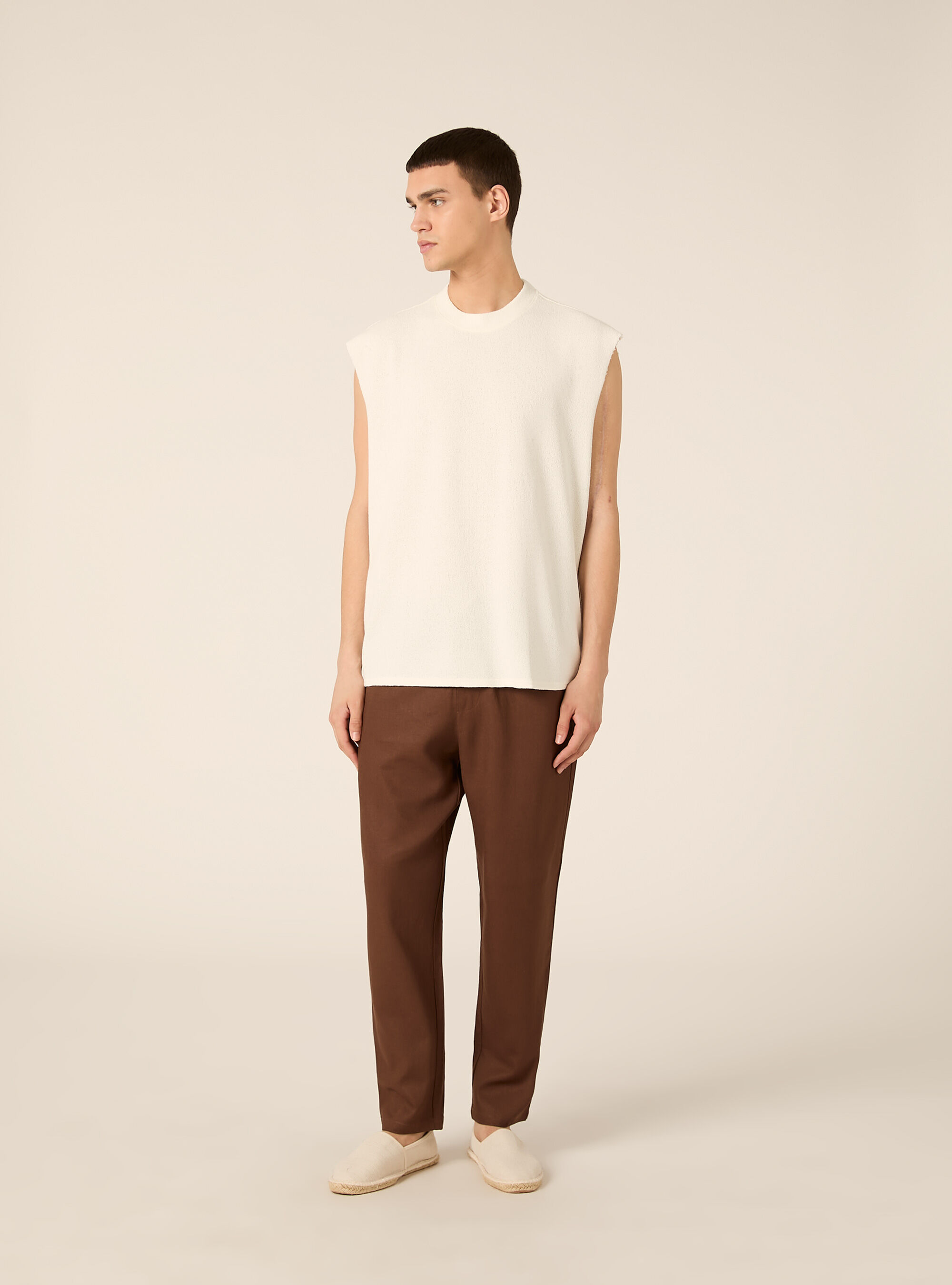 Canotta boxy fit  effetto maglia