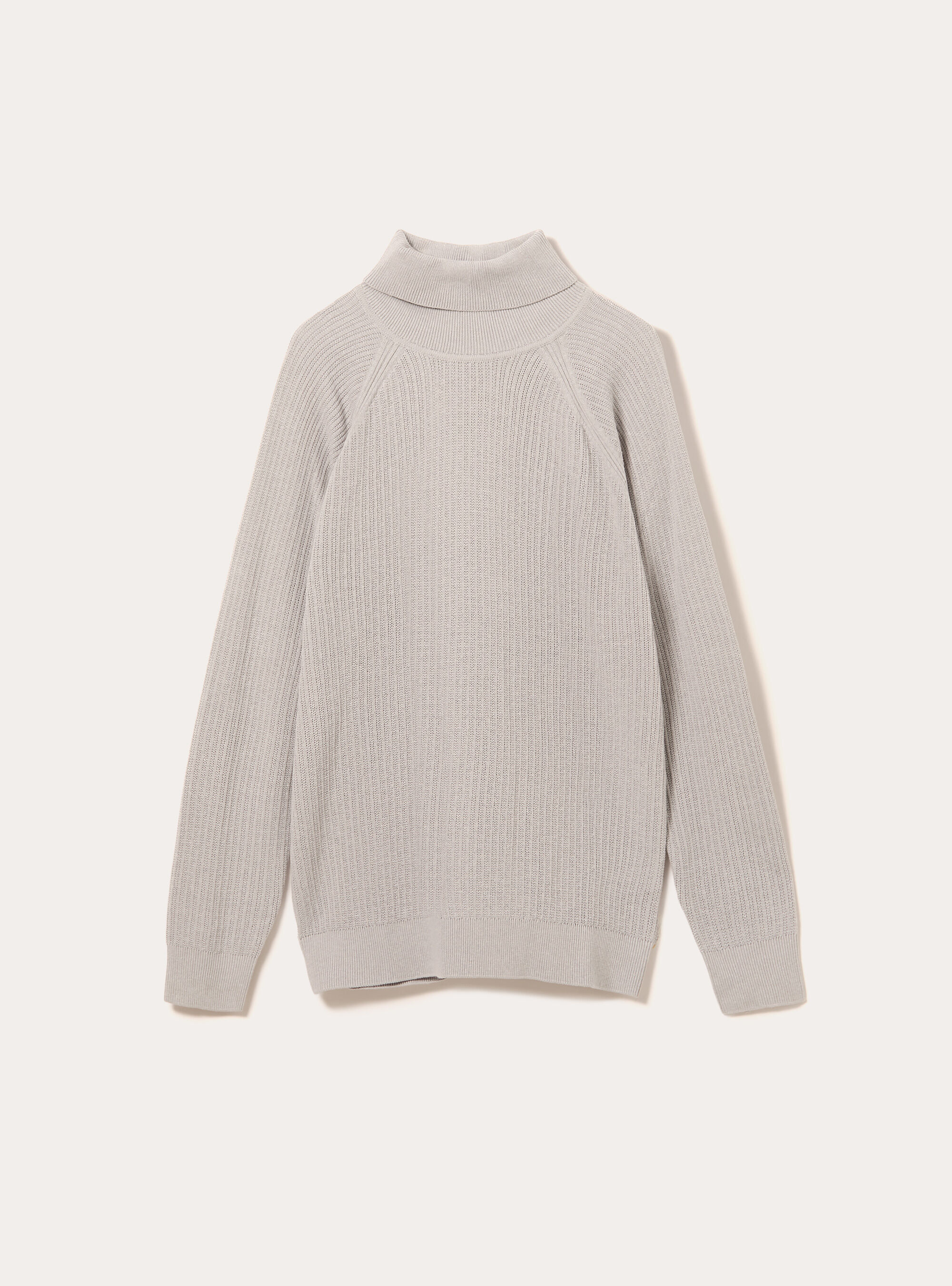 Pull &agrave; col roul&eacute; cotel&eacute;, MGY2 GREY MEL MEDIUM