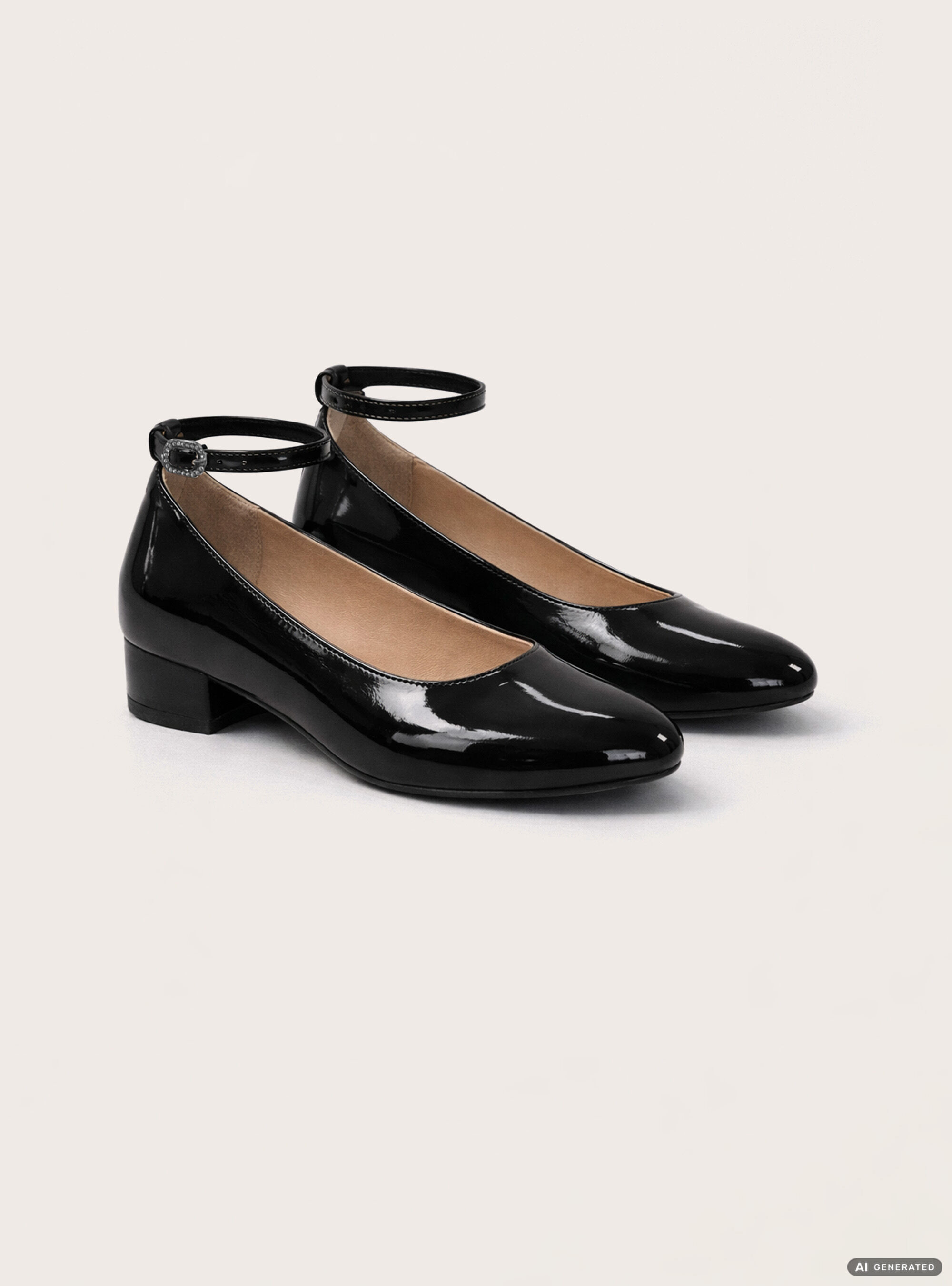 Ballerina flats with a strap