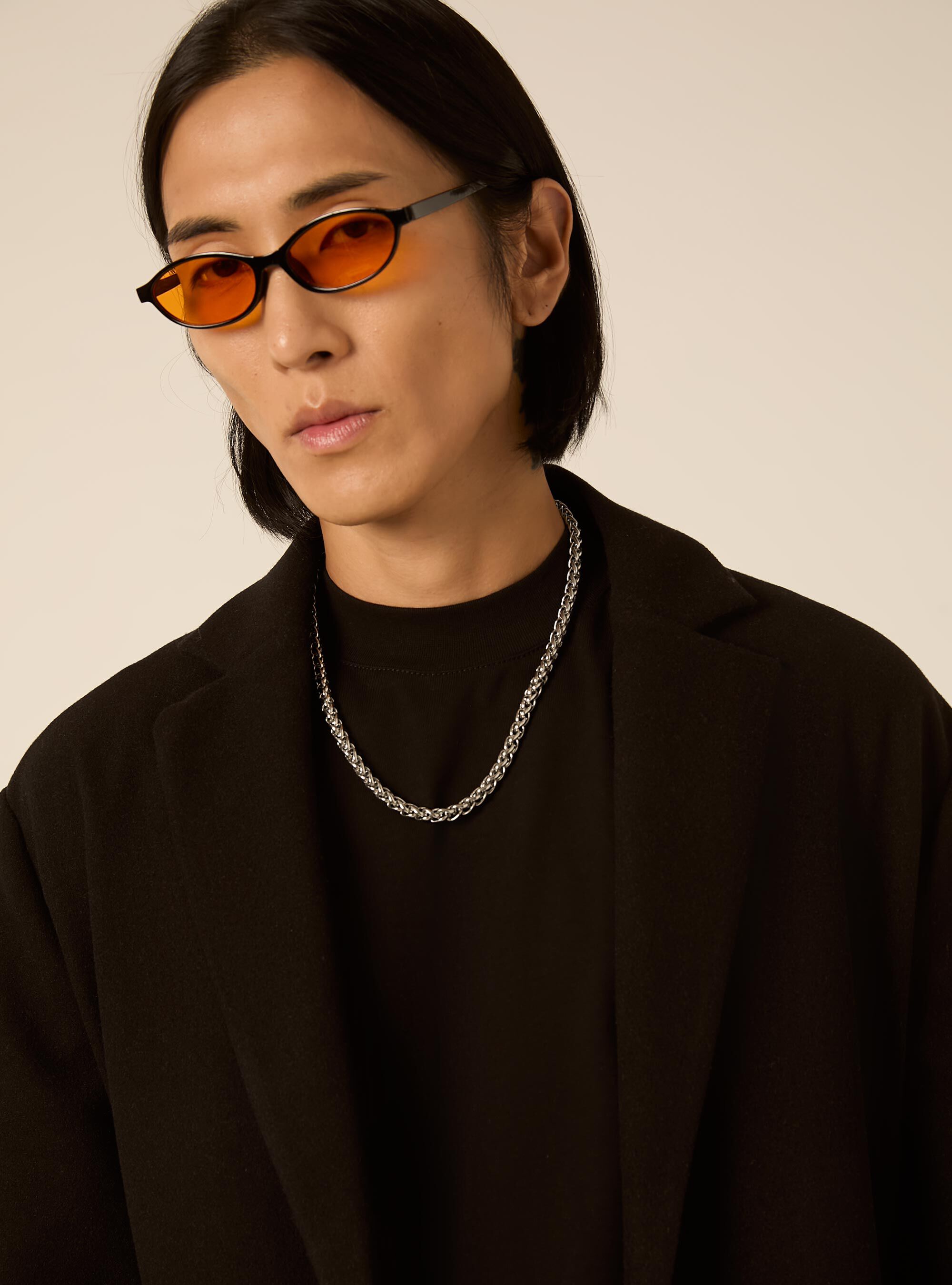 Unlined single breasted coat with lapels, BK1 BLACK