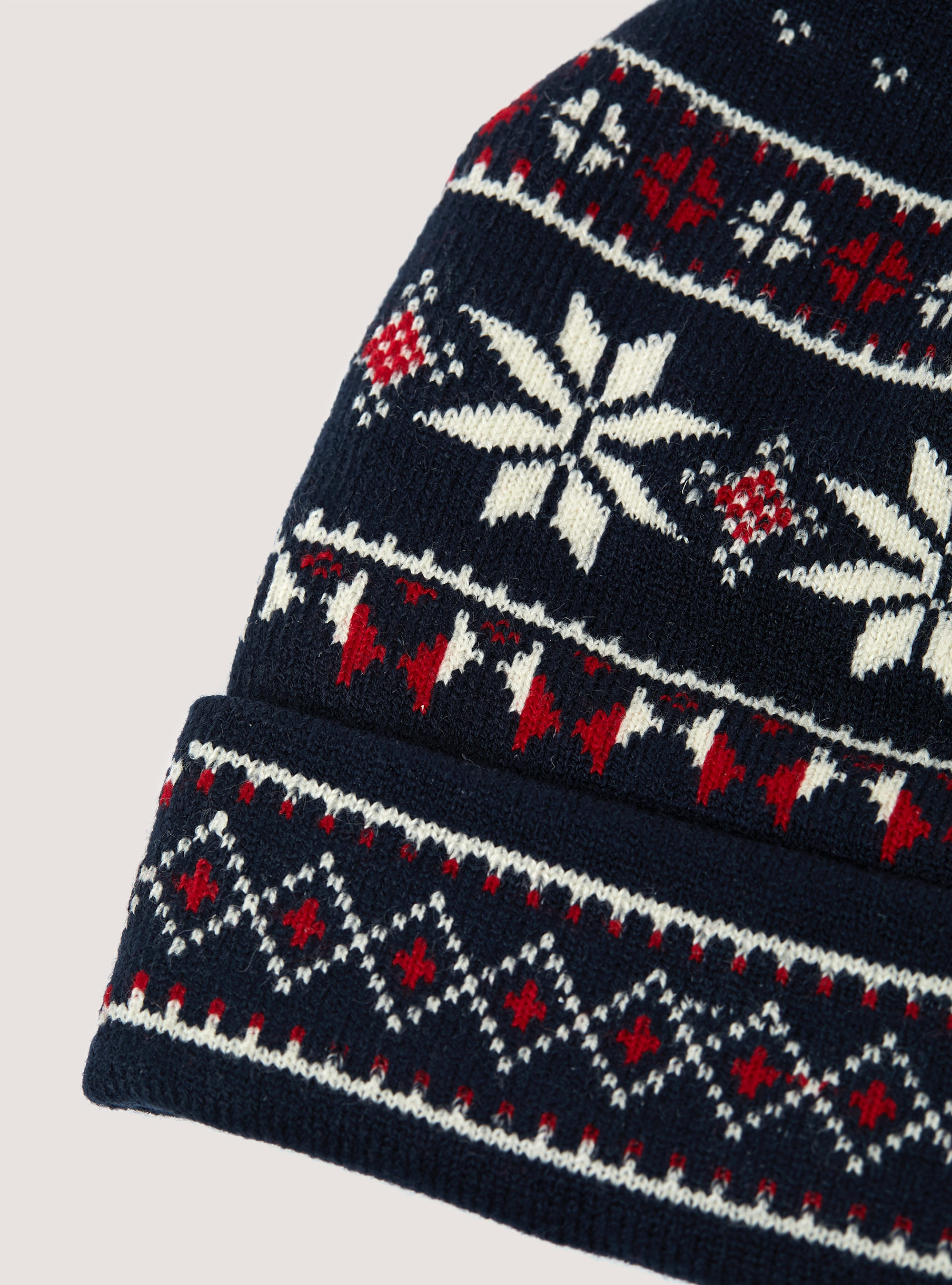 Christmas Collection hat with pom-pom, NA1 NAVY DARK