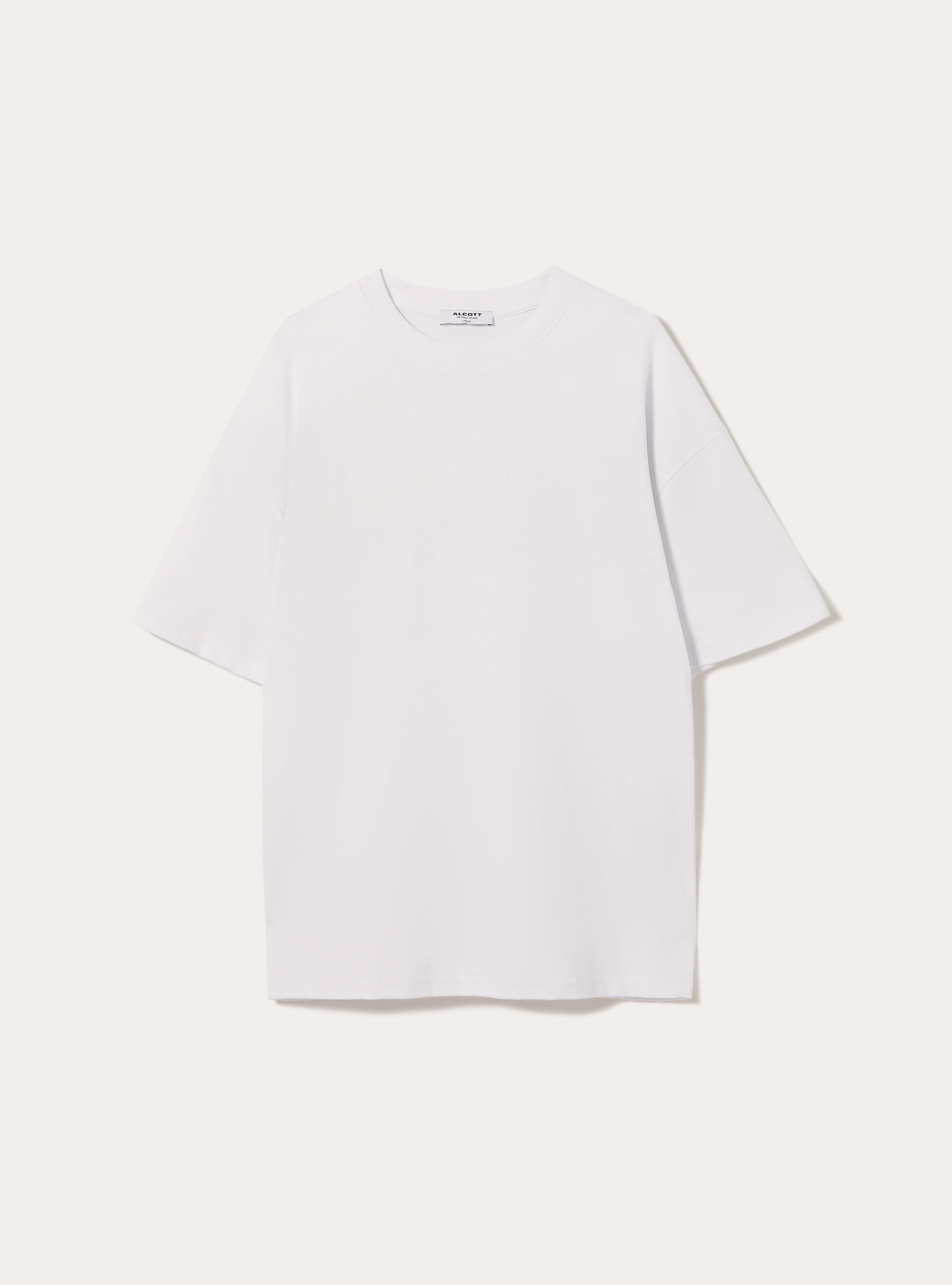 Boxy fit T-shirt with POP STATEMENT print, WH3 WHITE