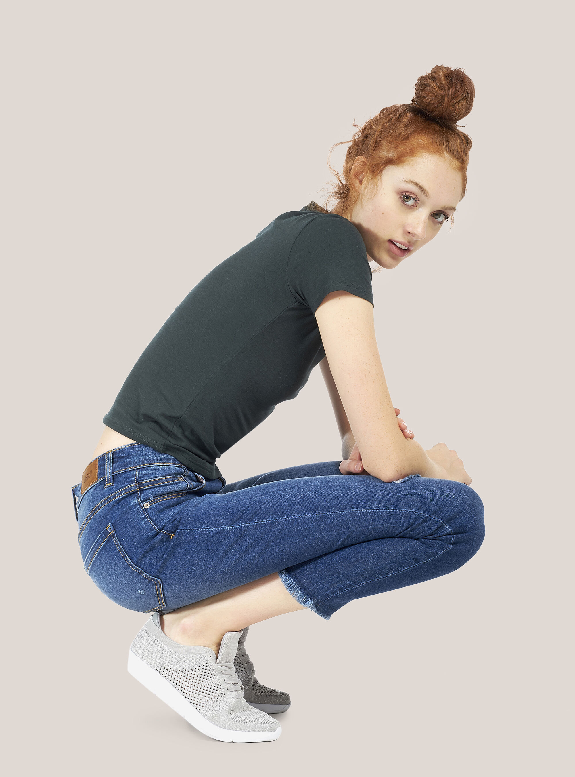 JEANS SKINNY HIGH WAIST, BLUE