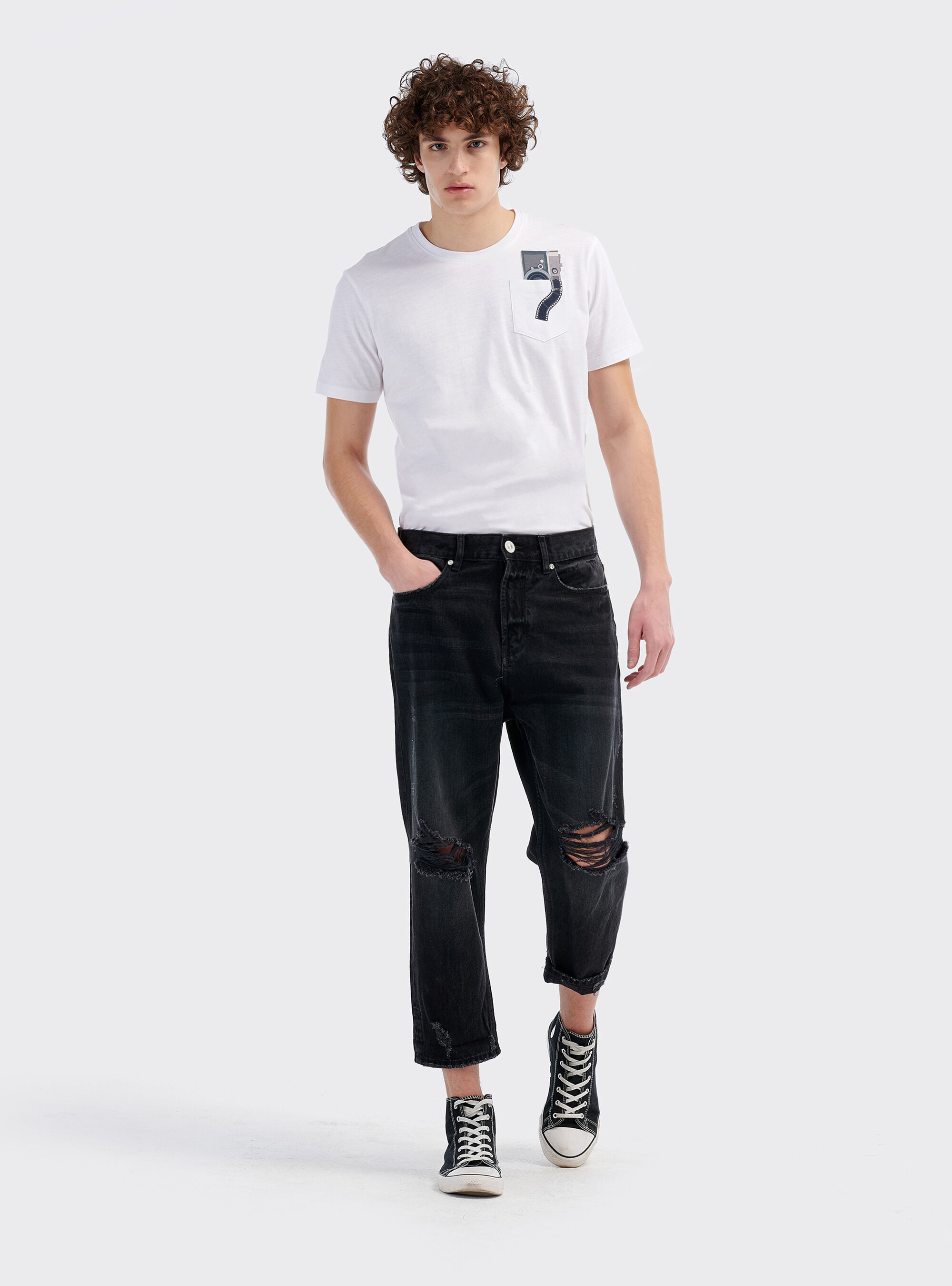 Jeans cropped shop fit