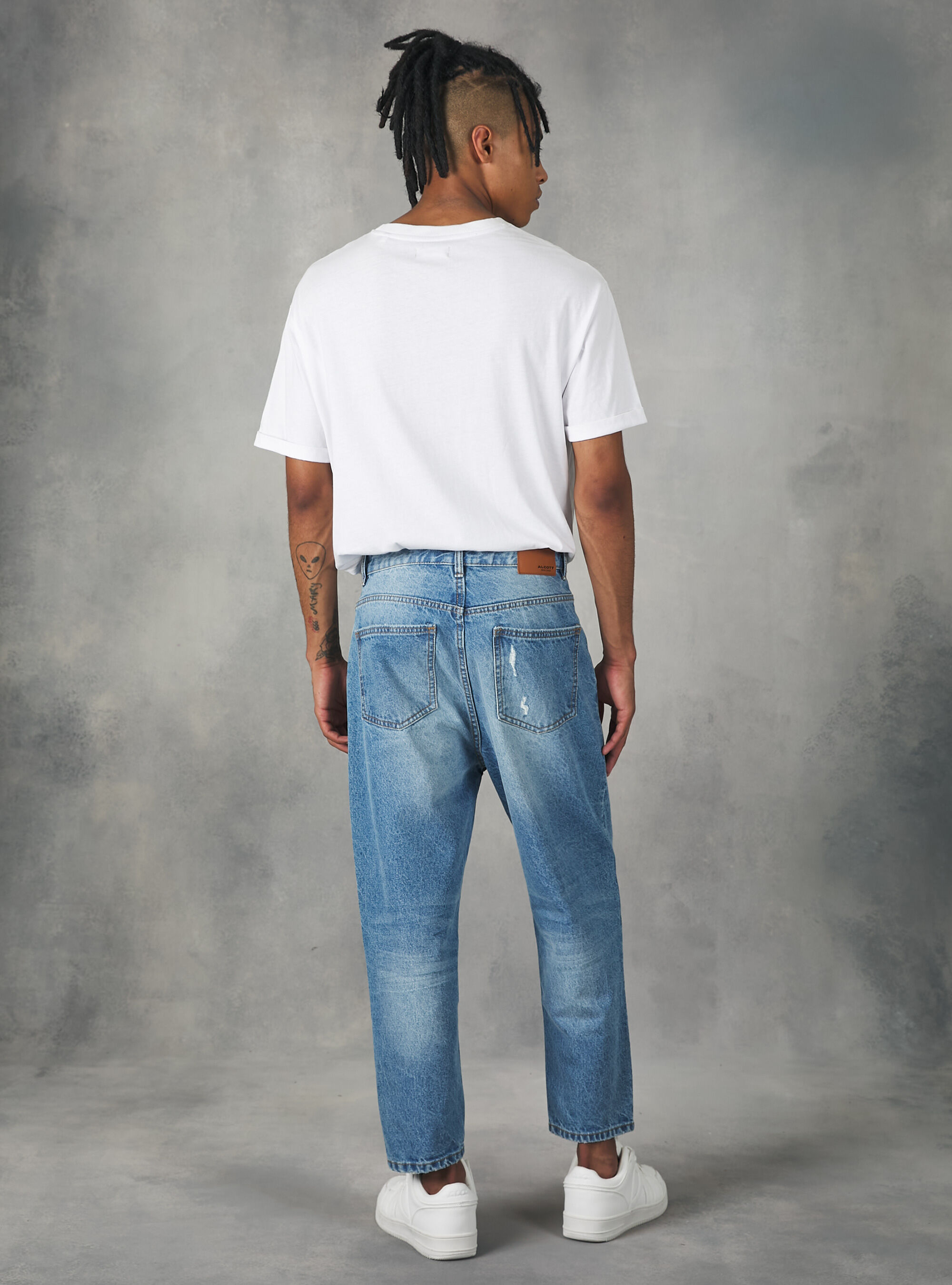 Vaqueros carrot fit, D006 AZURE