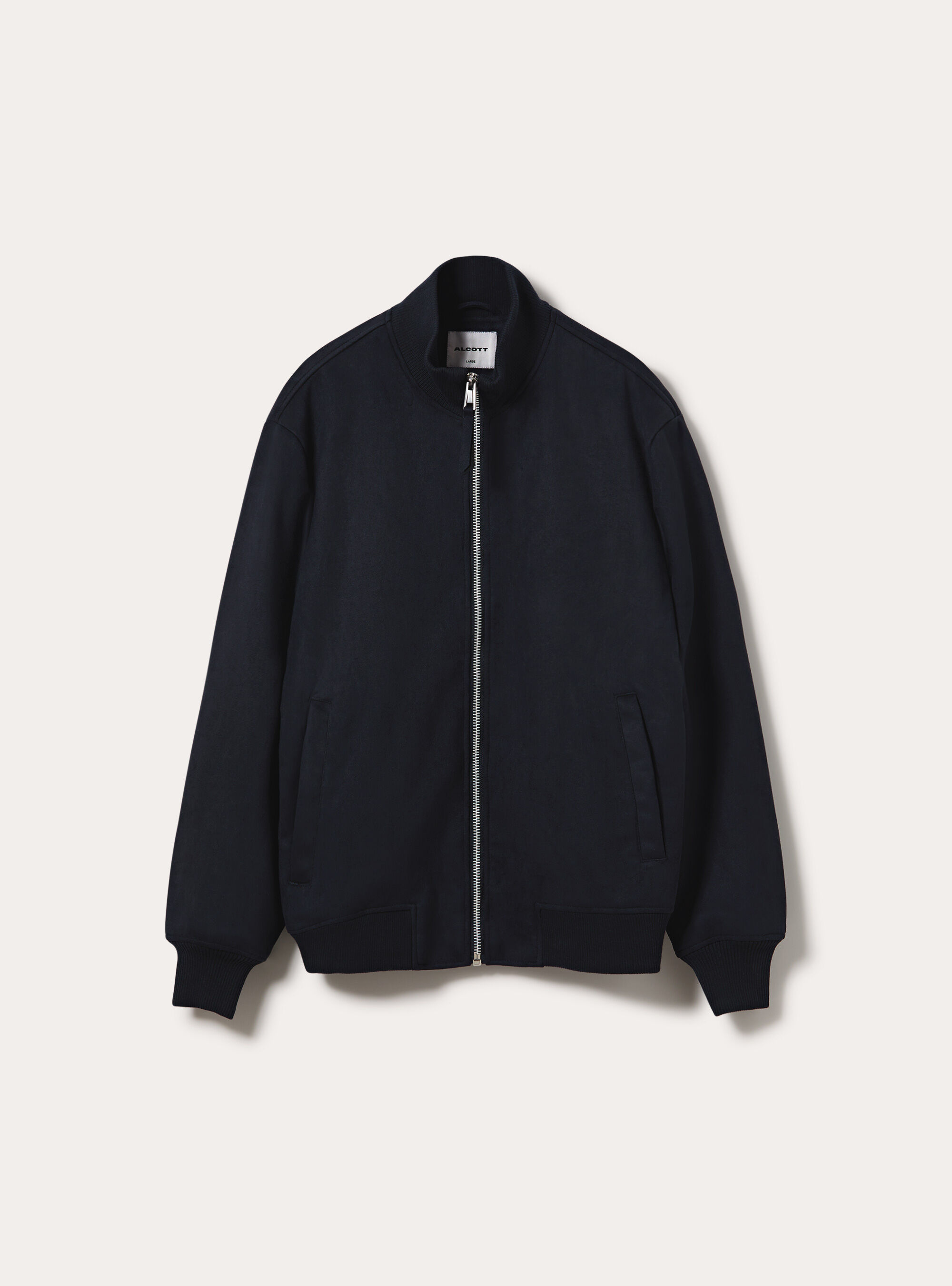 Giubbotto bomber effetto suede, NA1 NAVY DARK