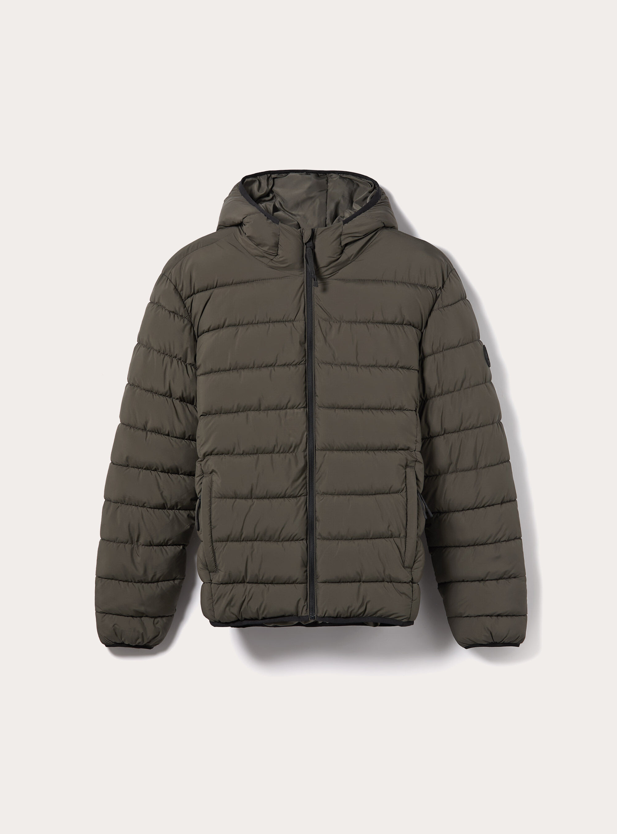 Jacket with recycled padding