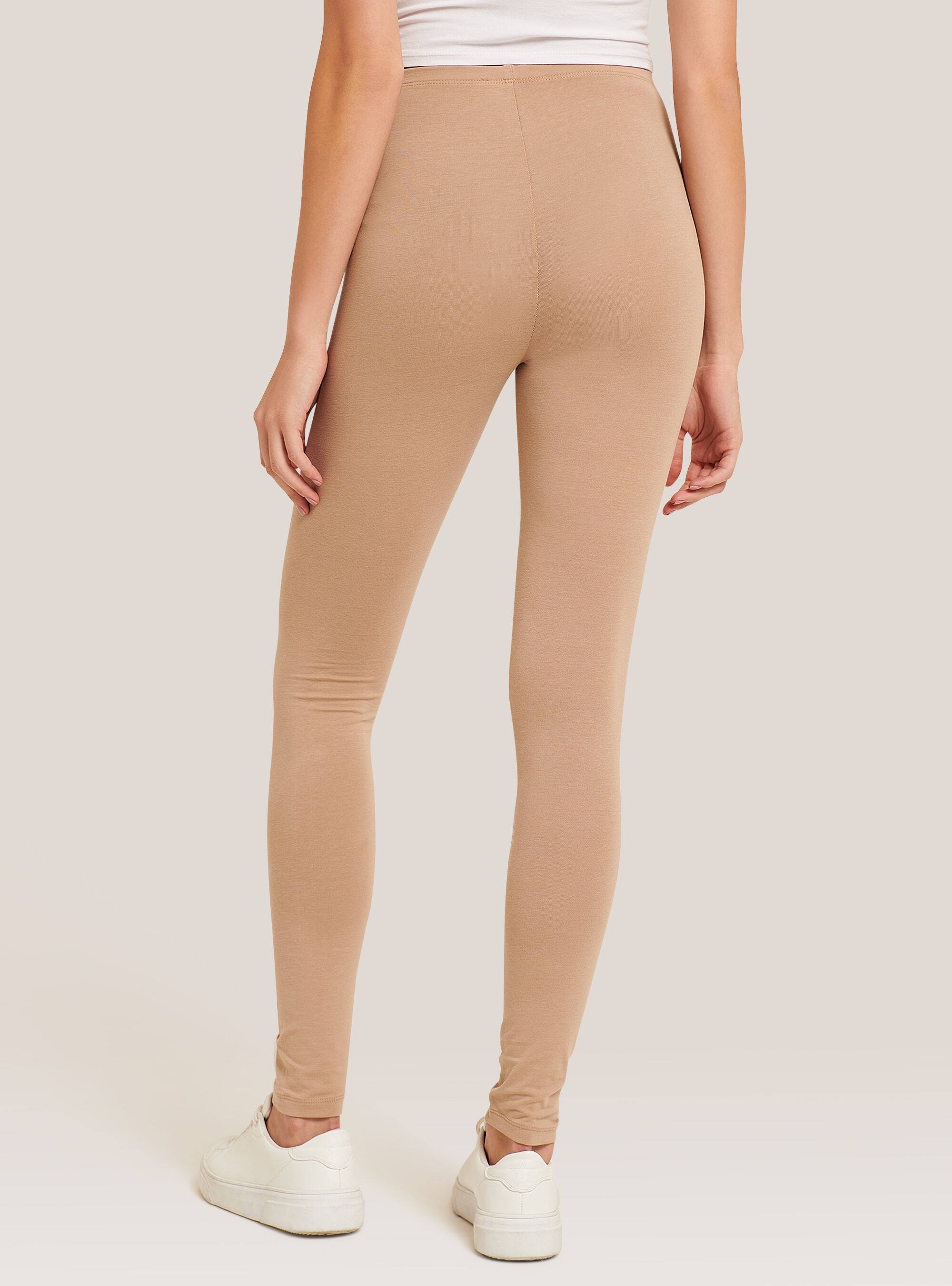 Beige cotton deals leggings