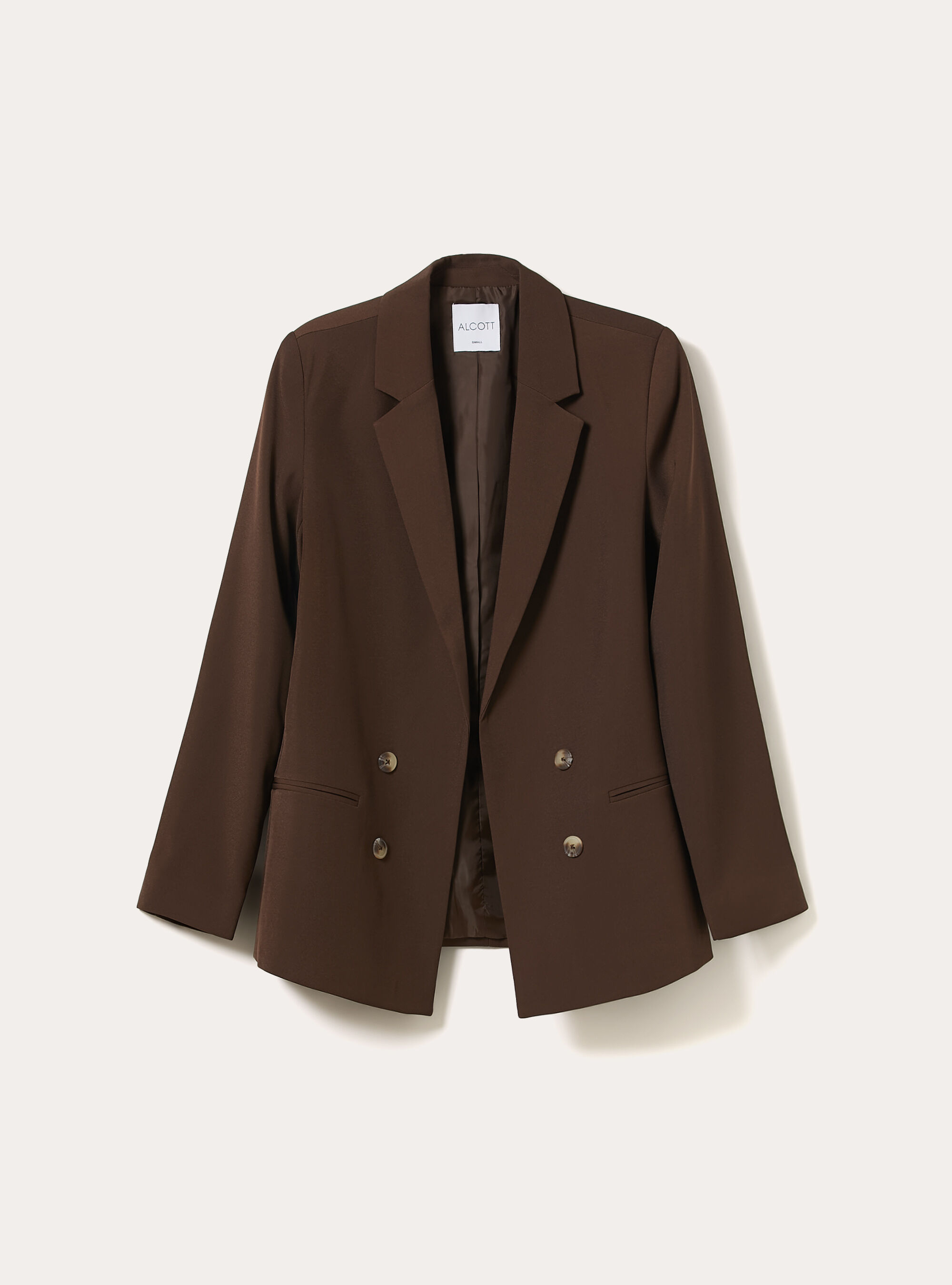 Zweireihiger Blazer, BR2 BROWN MEDIUM