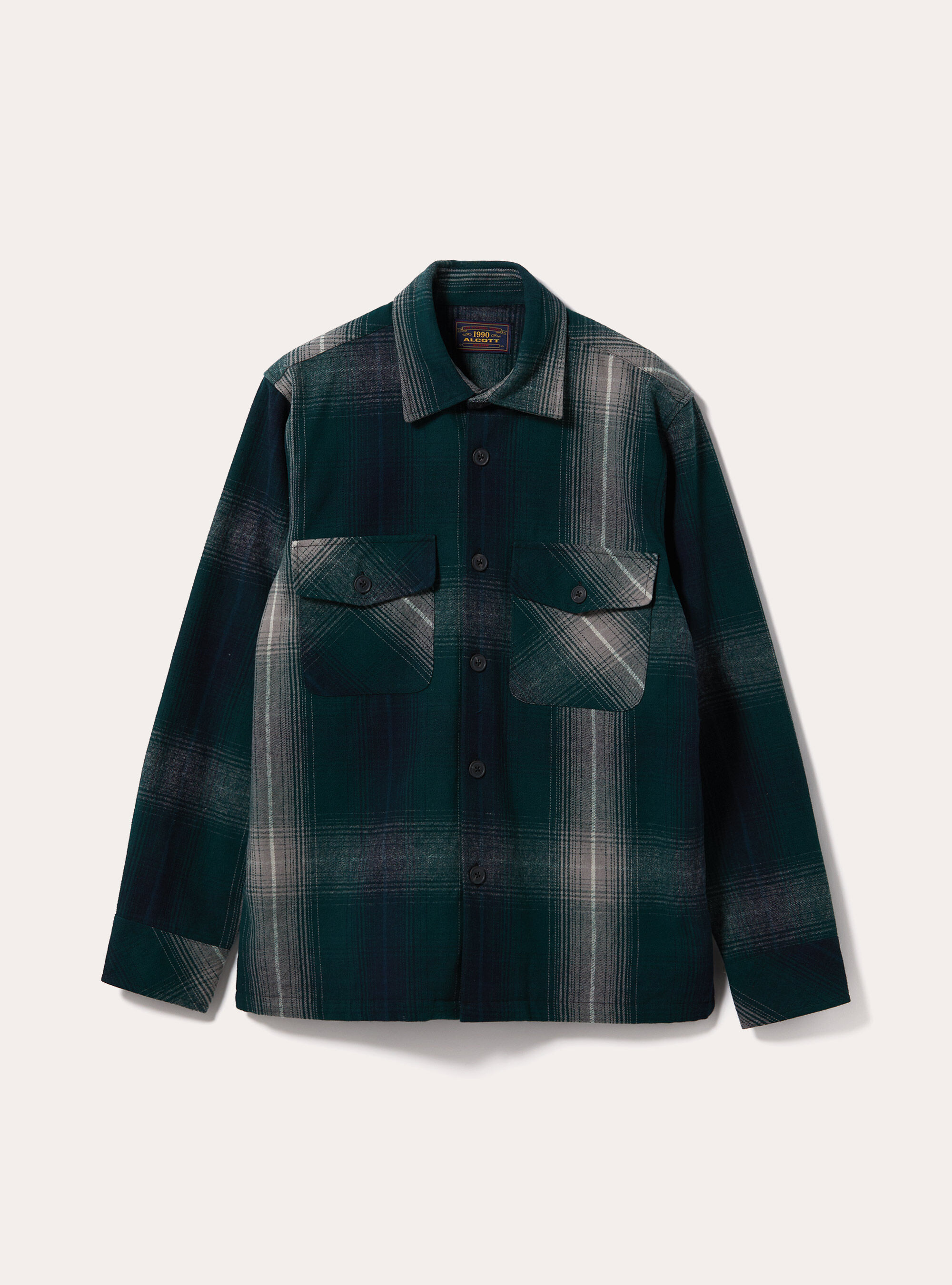 Chaqueta camisa a cuadros, GN1 GREEN DARK