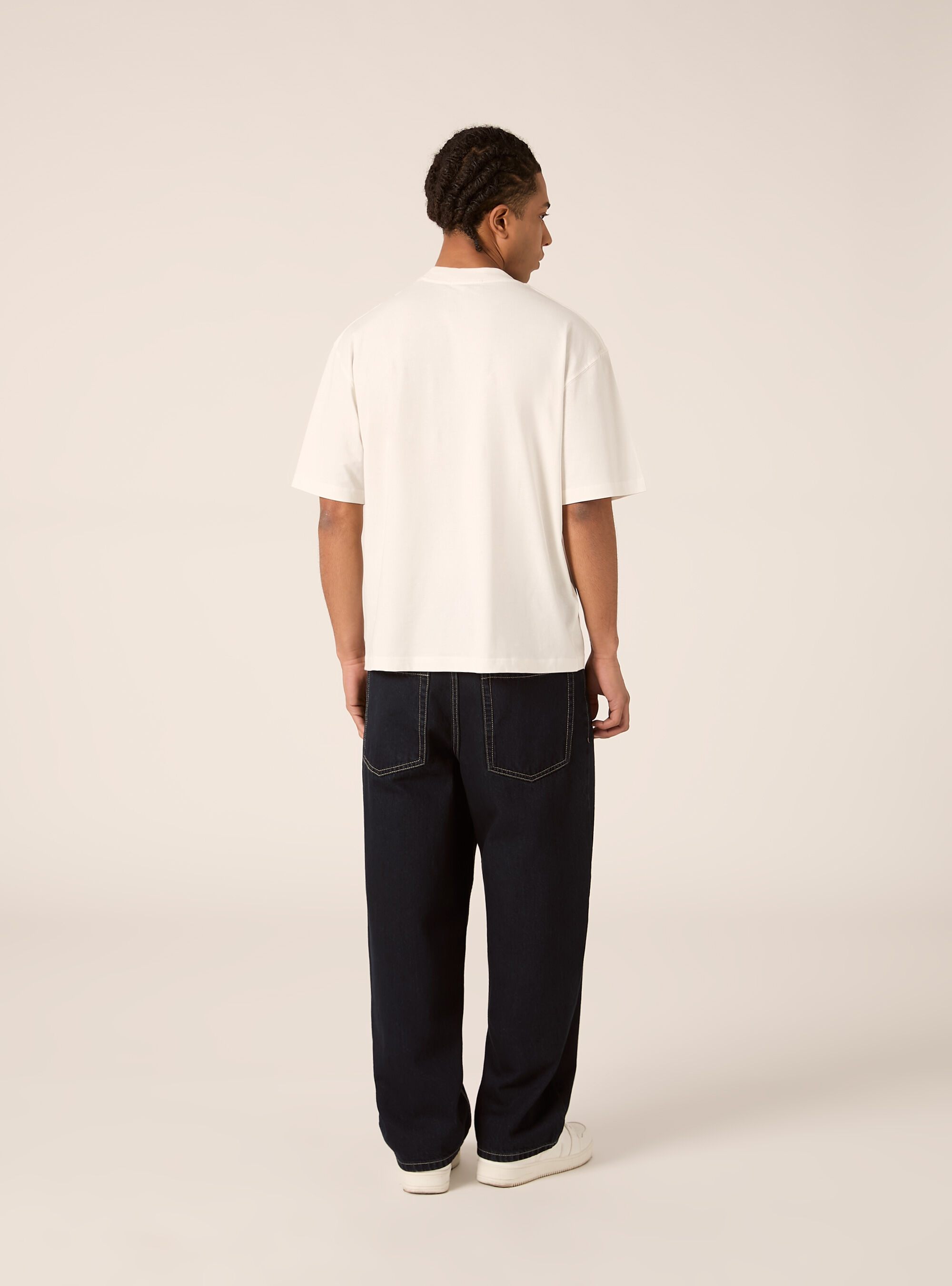 Katsushika Hokusai boxy fit T-shirt / Alcott, WH2 WHITE