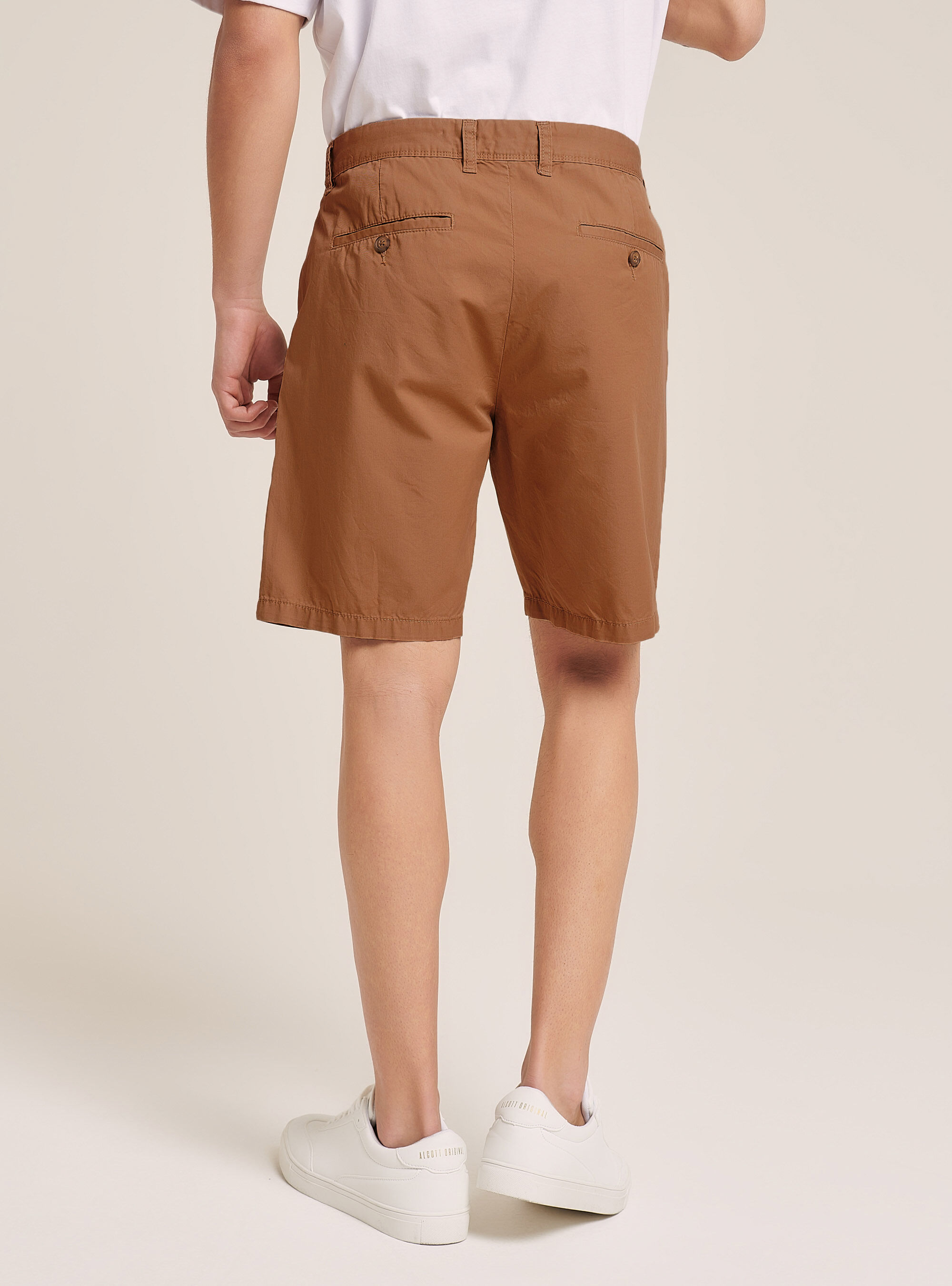 Bermuda en serg&eacute; uni, C515 BROWN