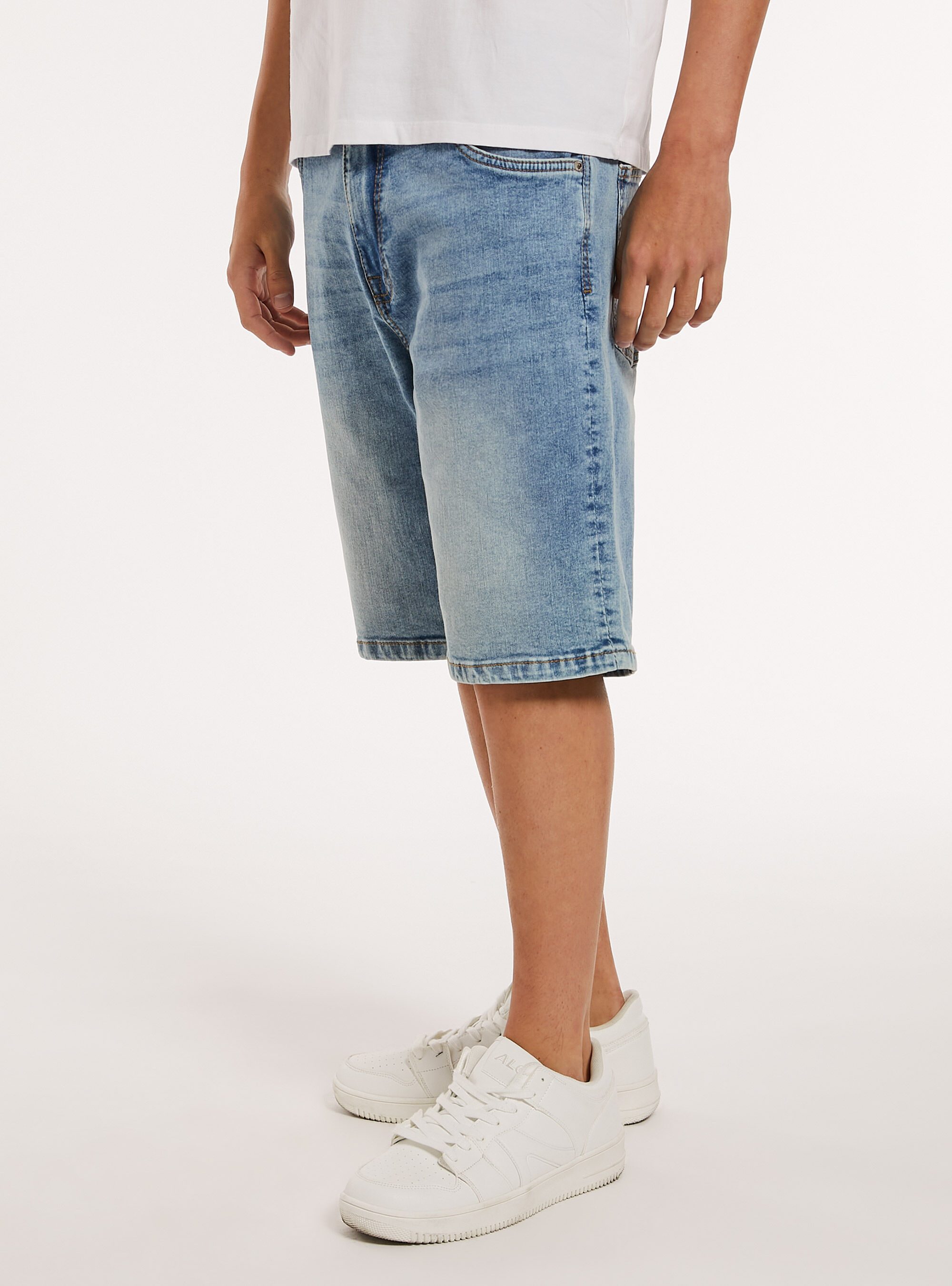 Bermuda Carrot en denim stretch, D006 AZURE