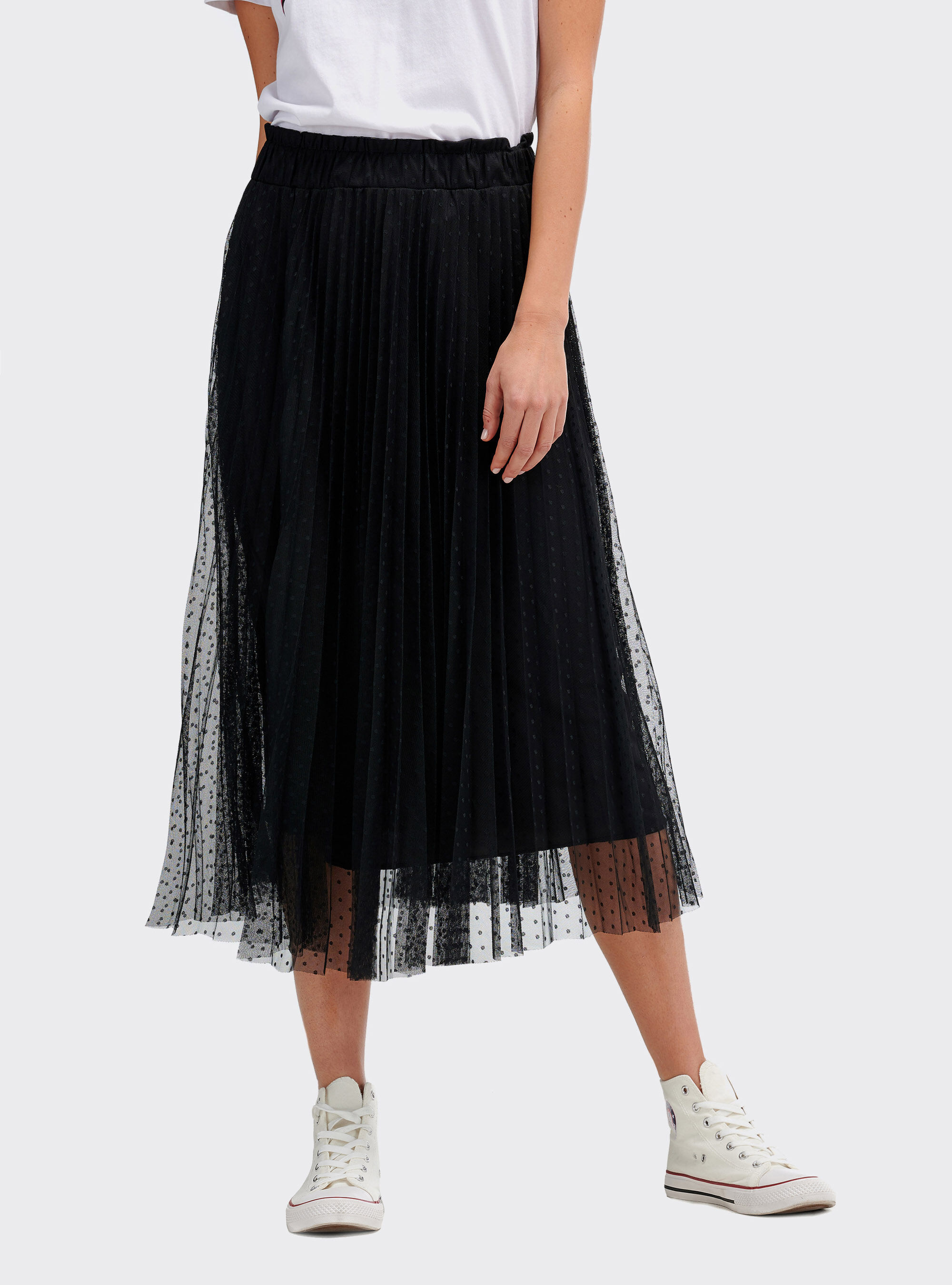 Long tulle skirt