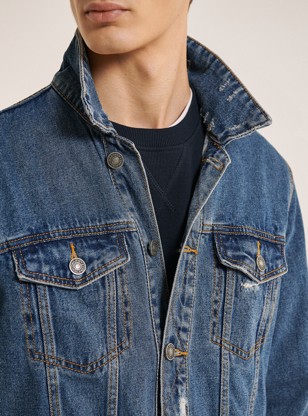 Denim Jacket Giubbotto Di Jeans Kappa Giacca Jeans Della Kappa